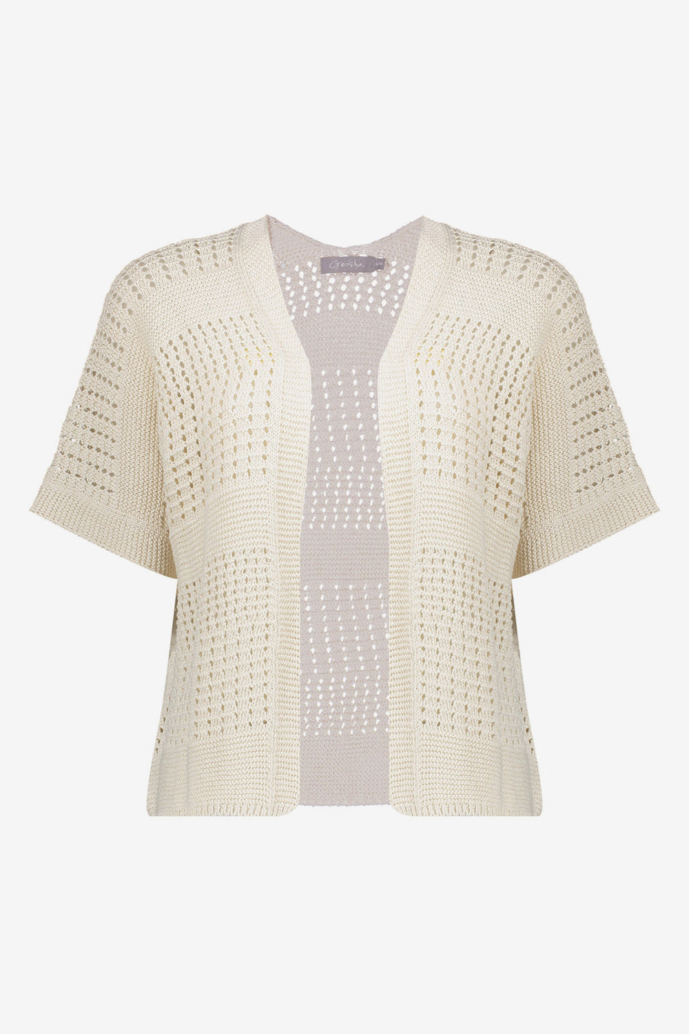 Geisha Gehäkelte Strickjacke mit offenem Fall