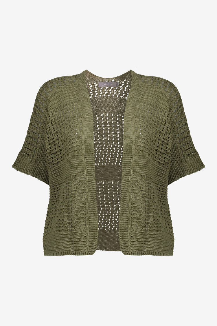 Geisha gehäkelte Strickjacke mit offenem Fall