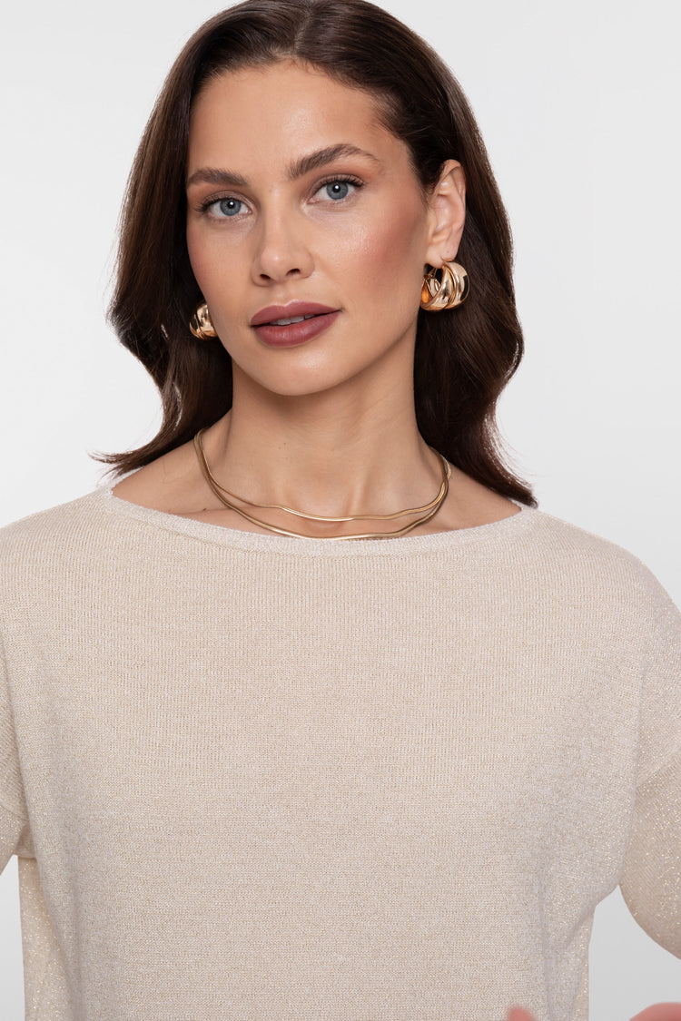 Geisha Stricktop mit Lurex