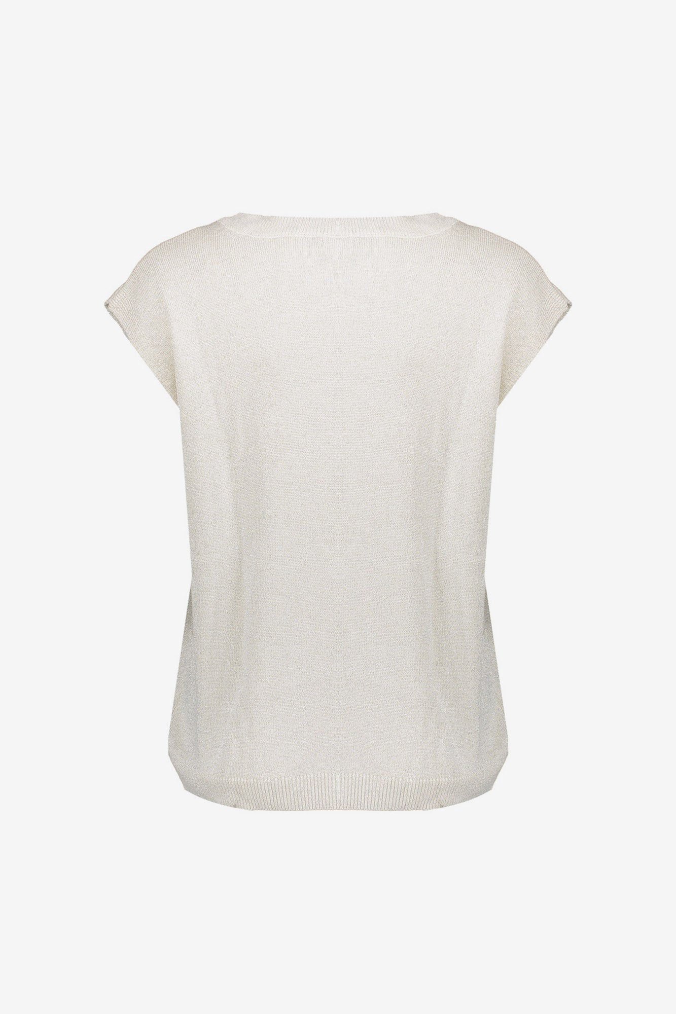 Geisha Lurex-Top mit V-Ausschnitt