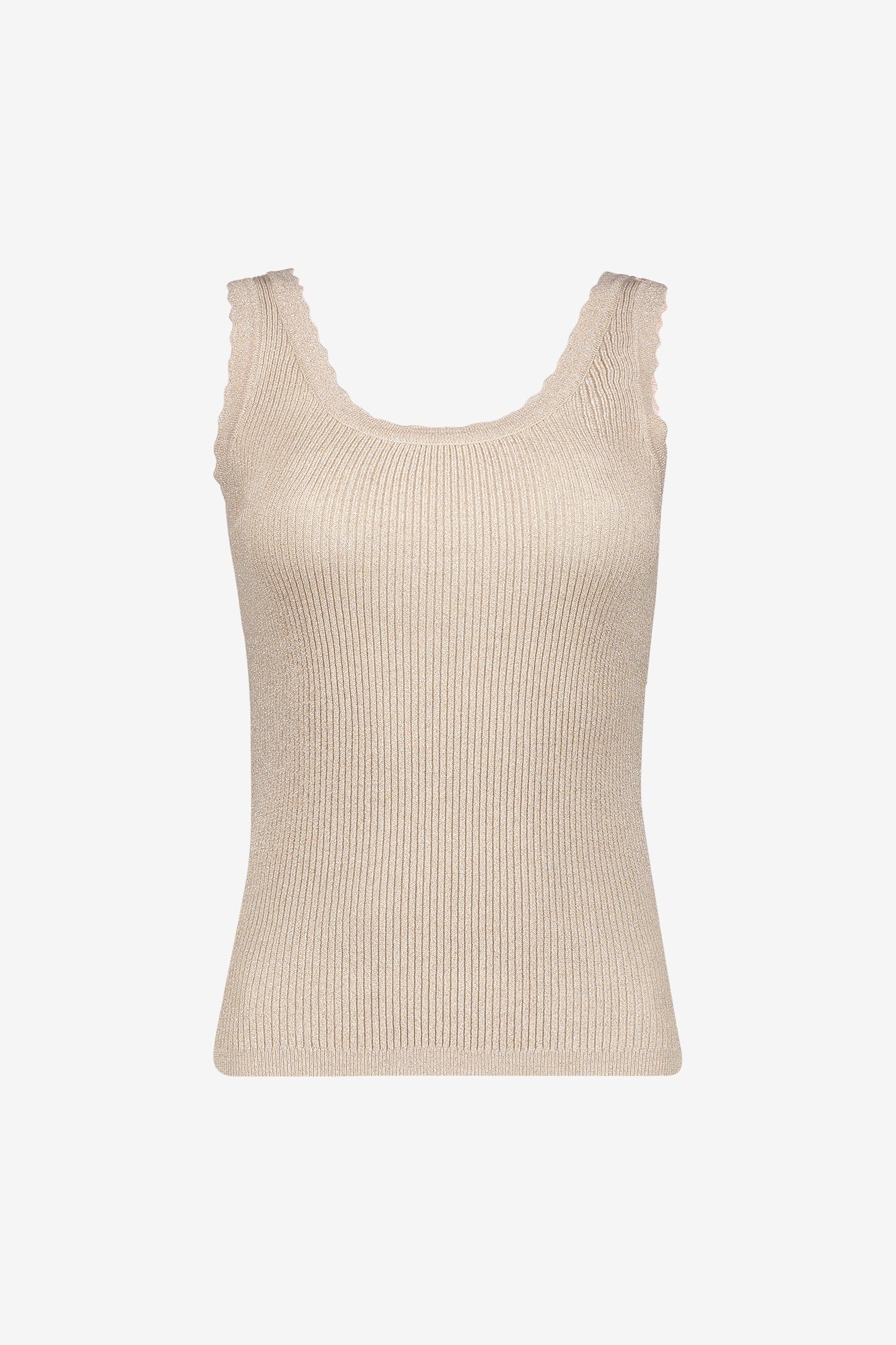 Geisha Rippstrick-Singlet mit Lurex