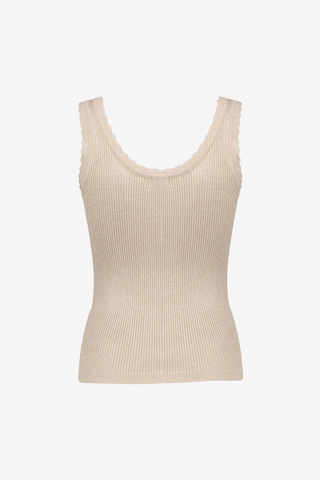 Geisha Rippstrick-Singlet mit Lurex