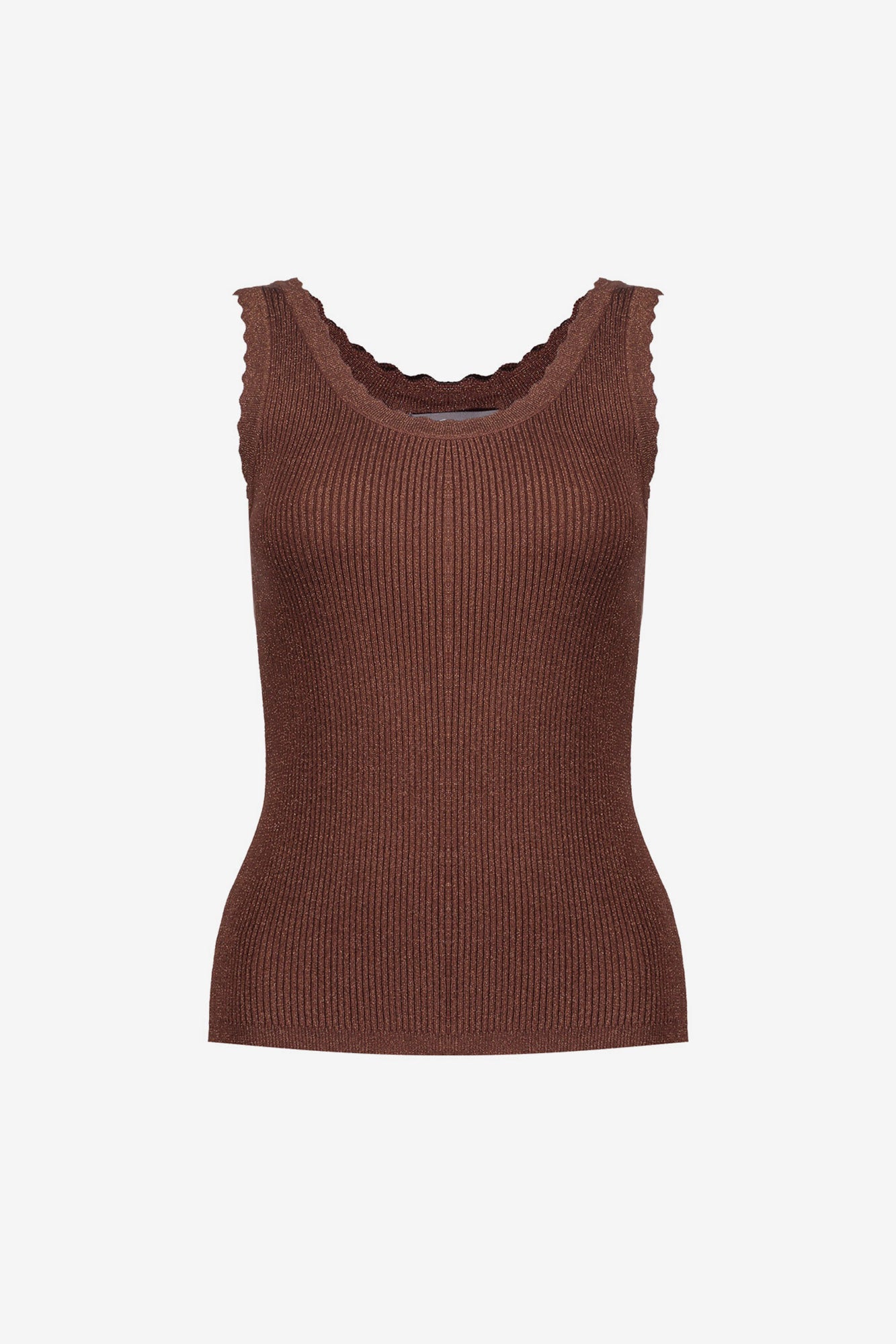 Geisha Rippstrick-Singlet mit Lurex