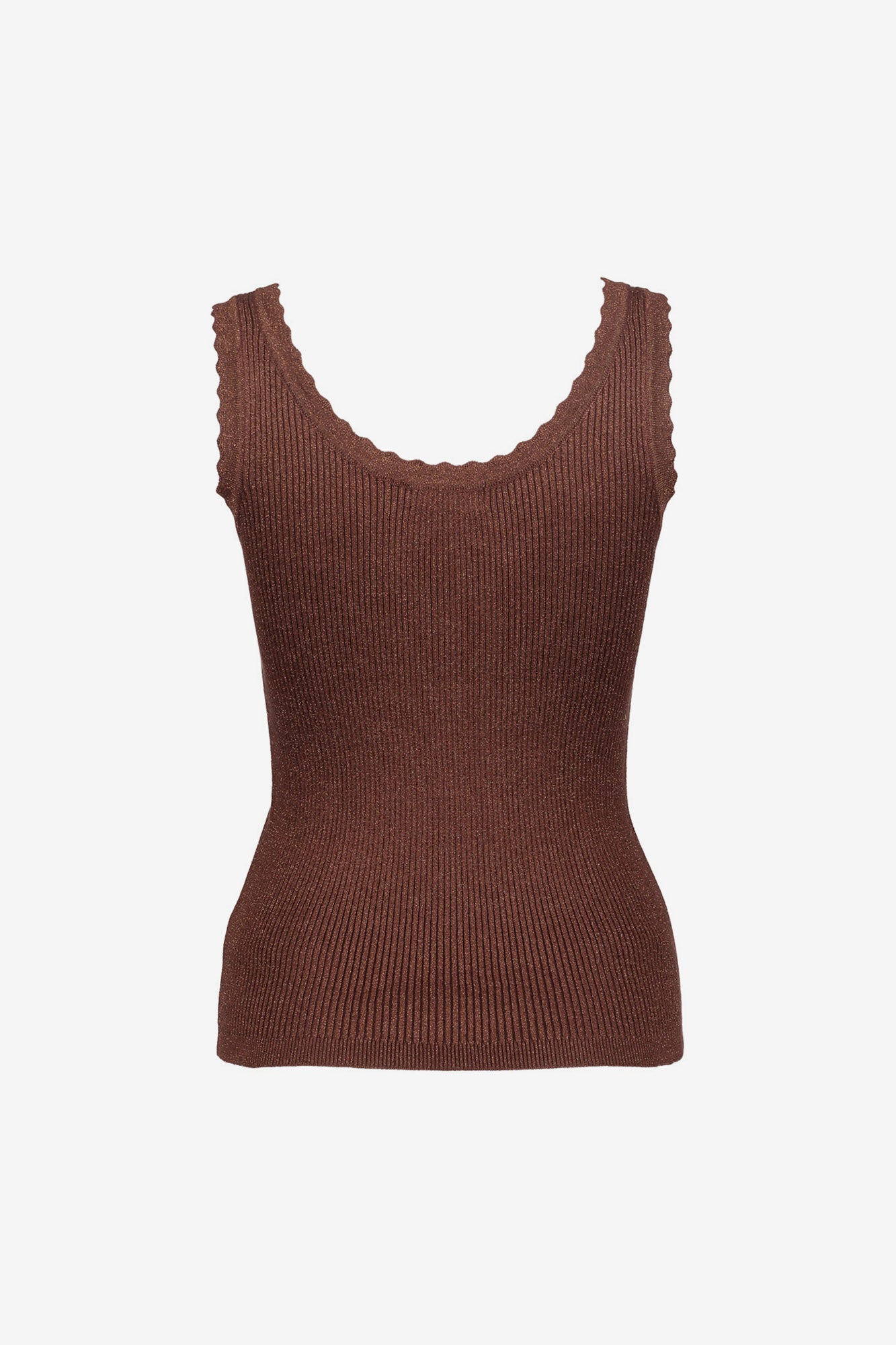 Geisha Rippstrick-Singlet mit Lurex