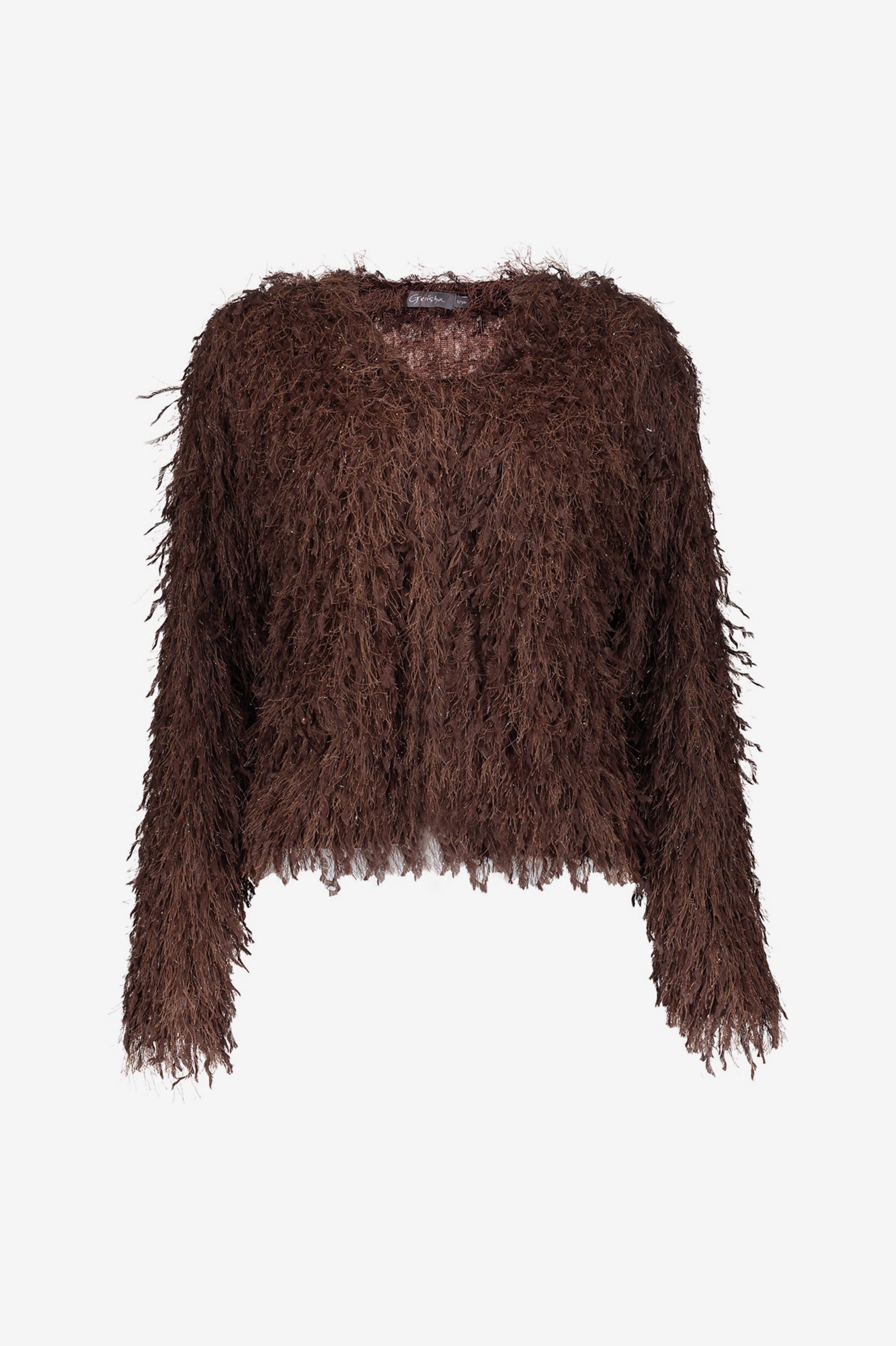 Geisha kurze Strickjacke mit Struktur und dezentem Glanz