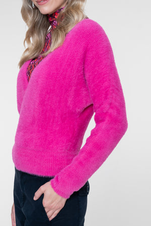 Geisha weicher Wickelpullover mit V-Ausschnitt