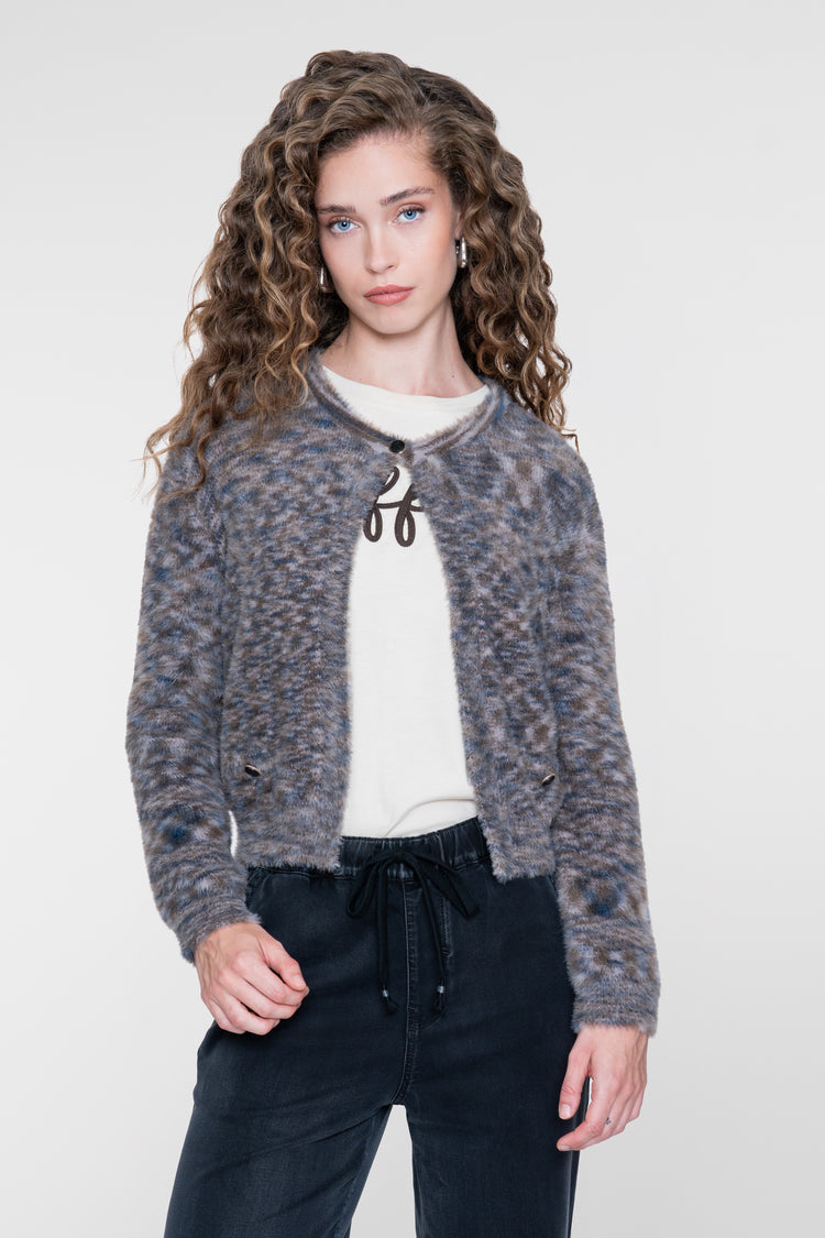 Geisha Strickjacke mit offener Passform