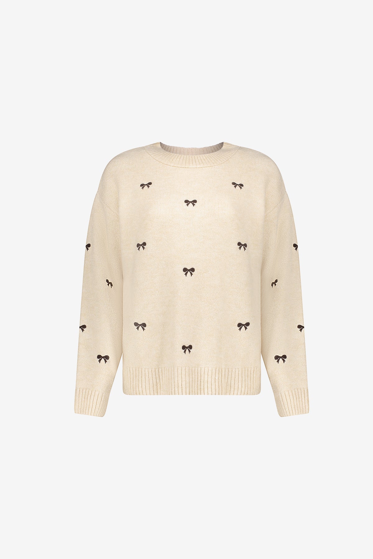 Geisha Strickpullover mit Schleifenmuster