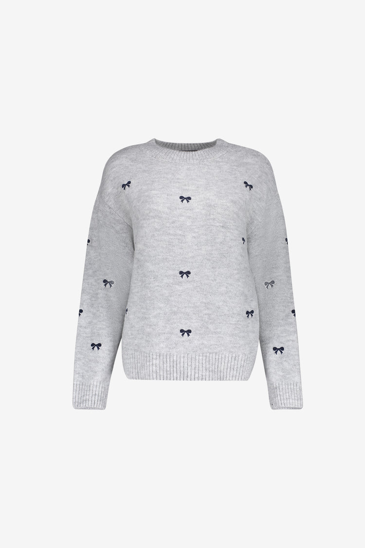 Geisha Strickpullover mit Schleifenmuster