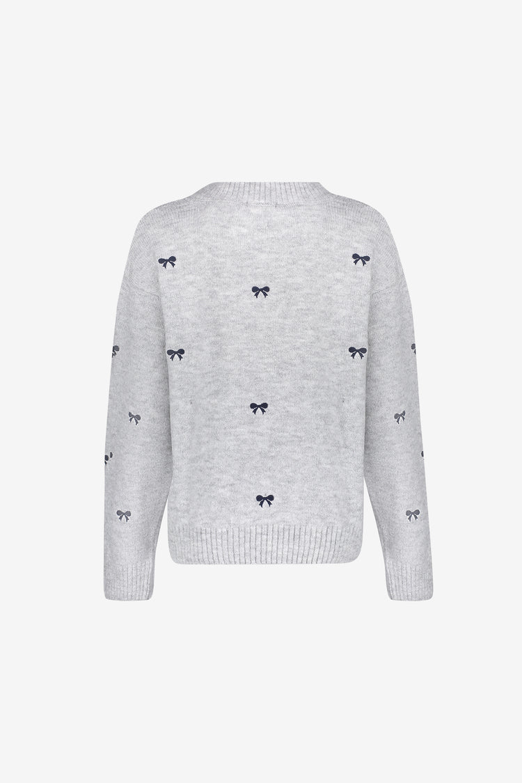 Geisha Strickpullover mit Schleifenmuster