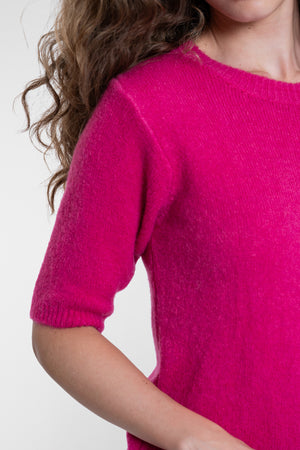 Geisha Feinstrickpullover mit halblangen Ärmeln