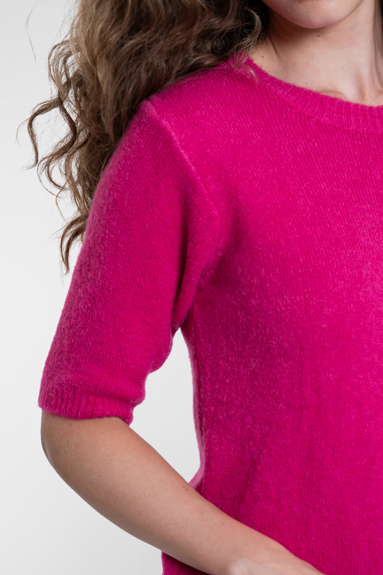 Geisha Feinstrickpullover mit halblangen Ärmeln