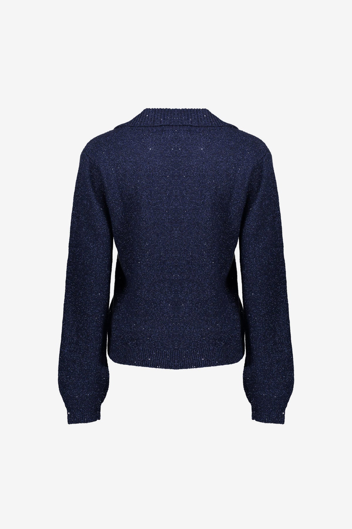 Geisha Damen Pullover mit V-Ausschnitt, Lurex und Pailletten