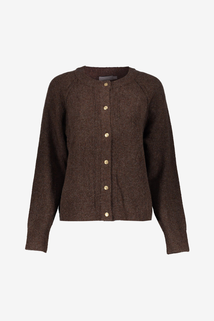 Geisha Damen Strickjacke mit goldfarbenen Knöpfen und gerader Passform