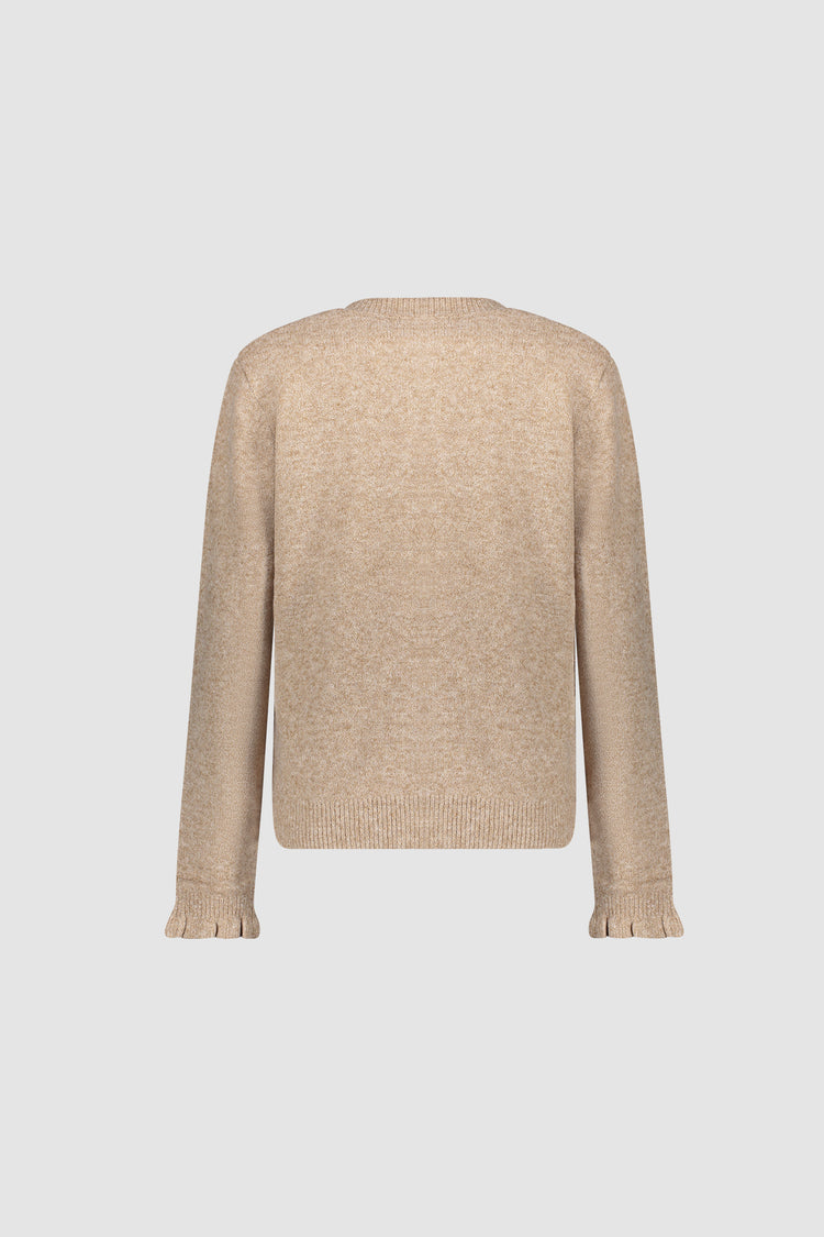 Geisha Damen Strickjacke mit goldfarbenen Zierknöpfen