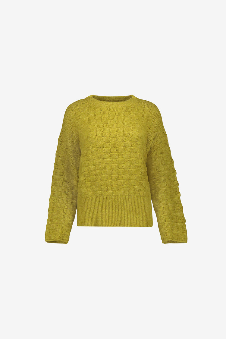 Geisha Damen Strickpullover mit gewelltem Ajourmuster