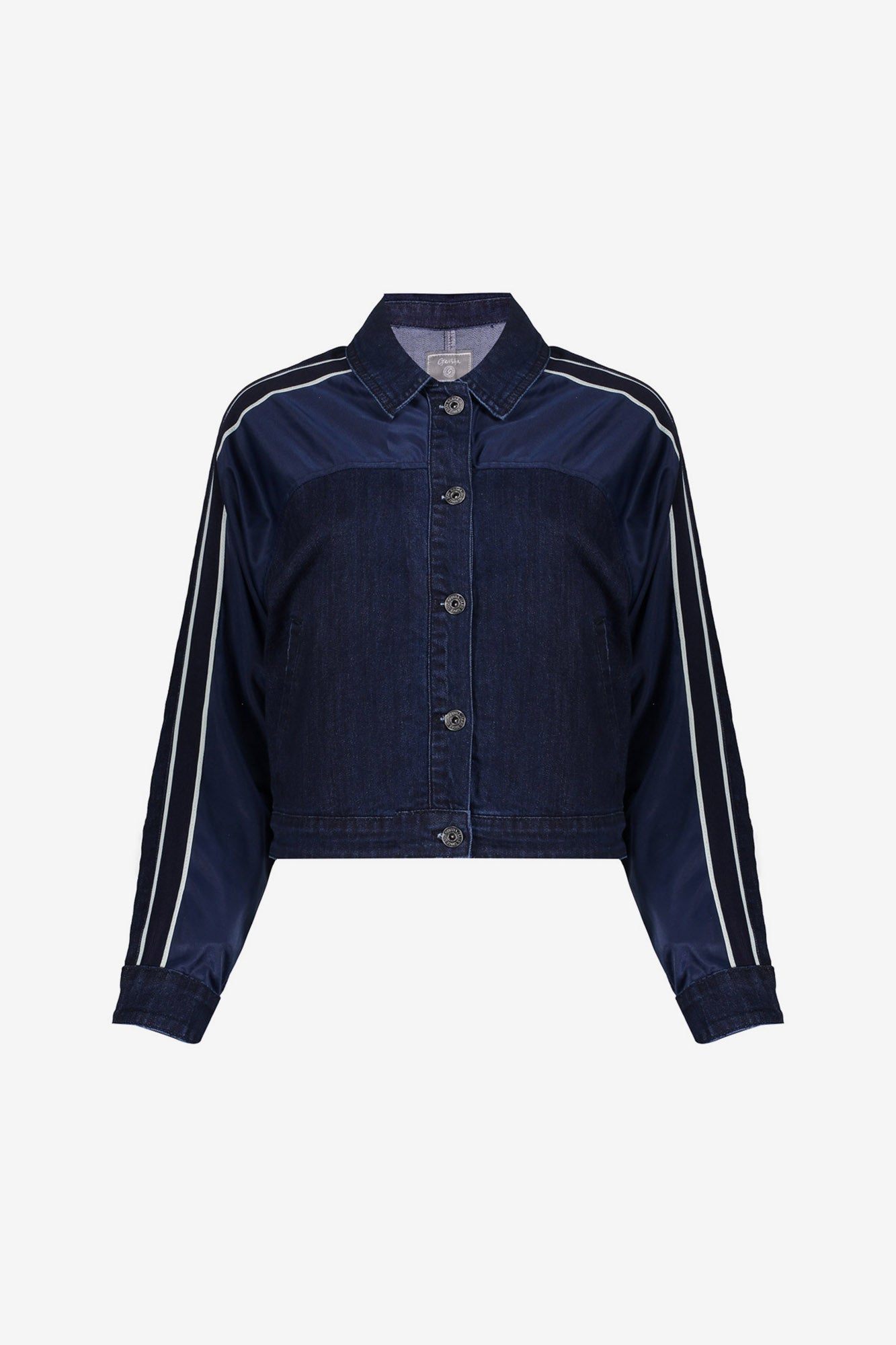 Geisha Jeansjacke mit sportlichen Streifen