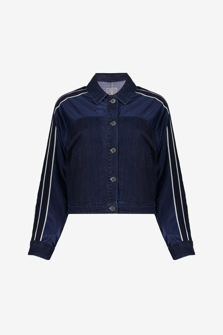 Geisha Jeansjacke mit sportlichen Streifen