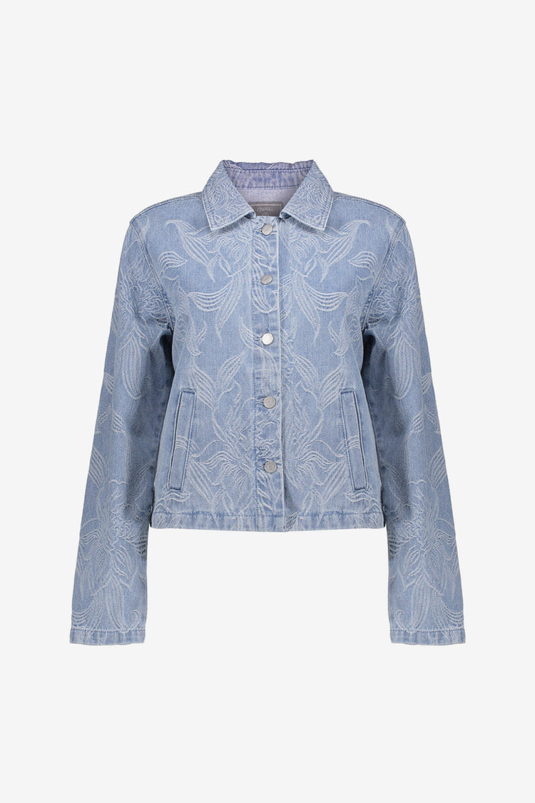 Geisha Jacke mit Jacquard und Blumenmuster