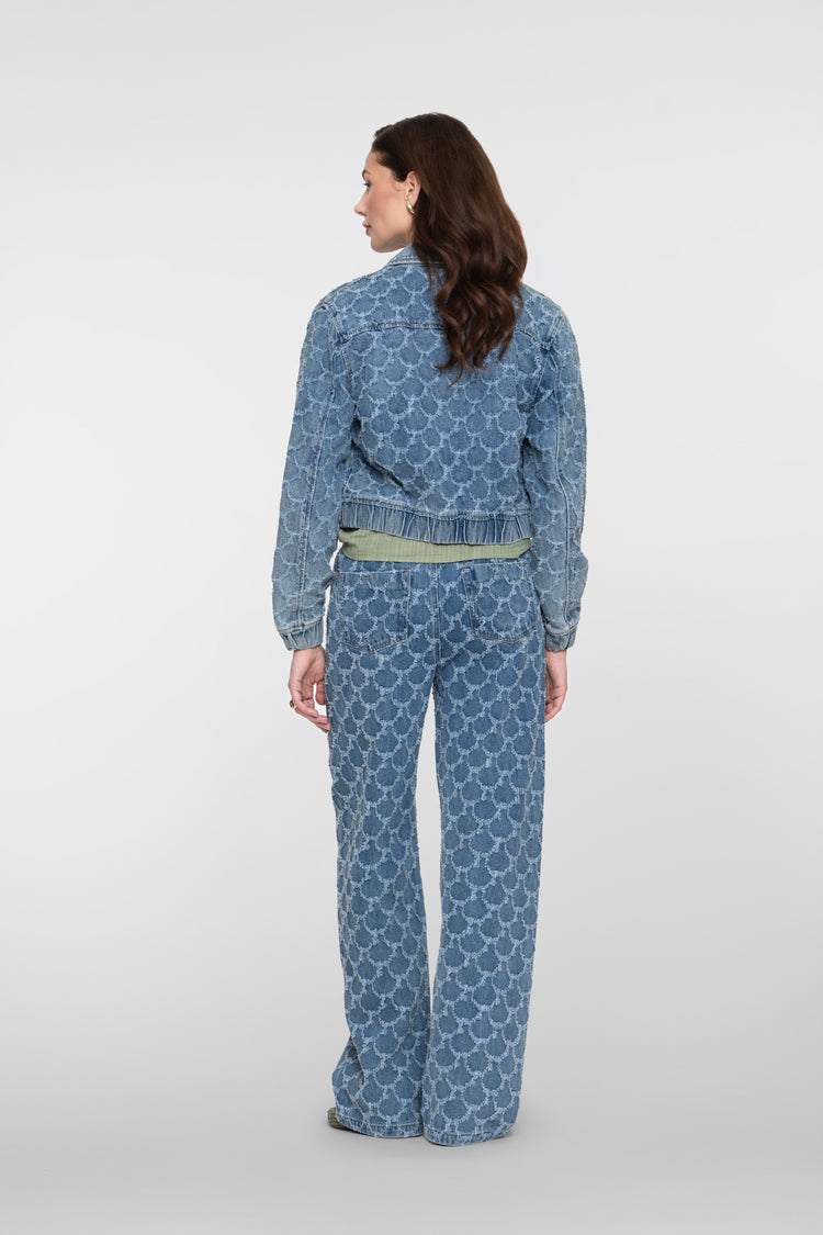 Geisha spijkerstof jacquard jasje