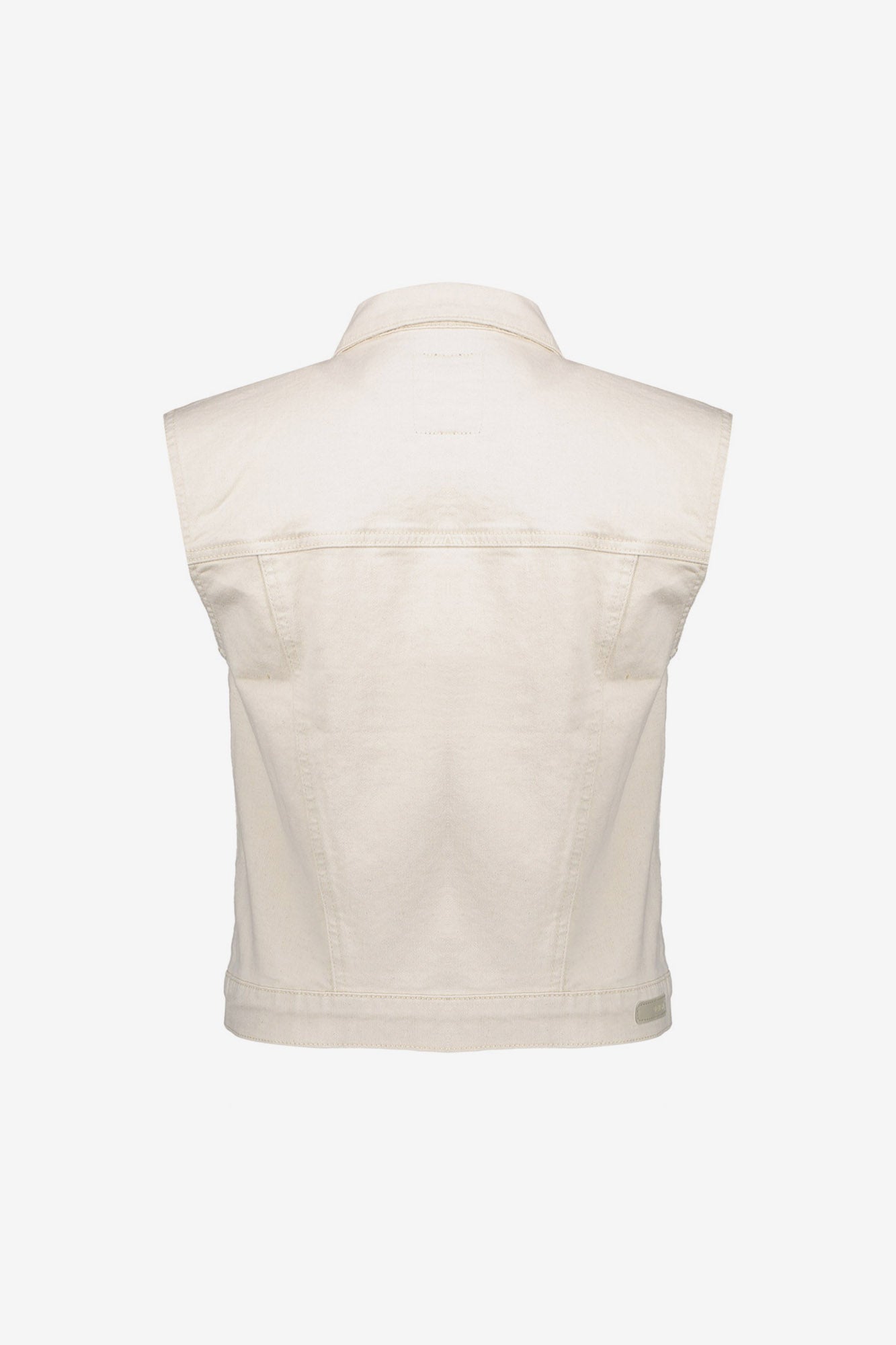 Geisha Denim-Weste mit Leinenmix