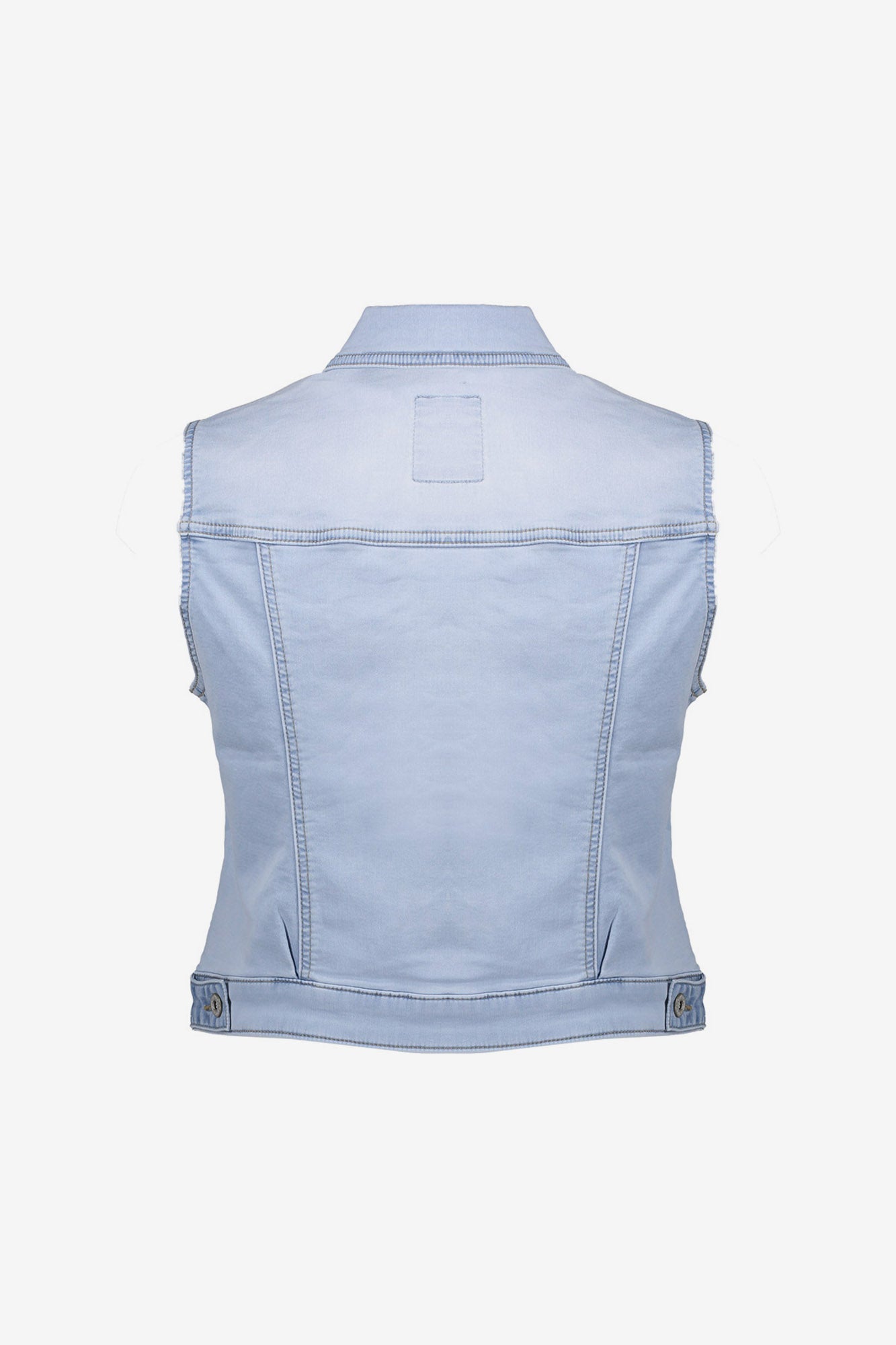 Geisha Ärmellose Denimweste mit Knöpfen