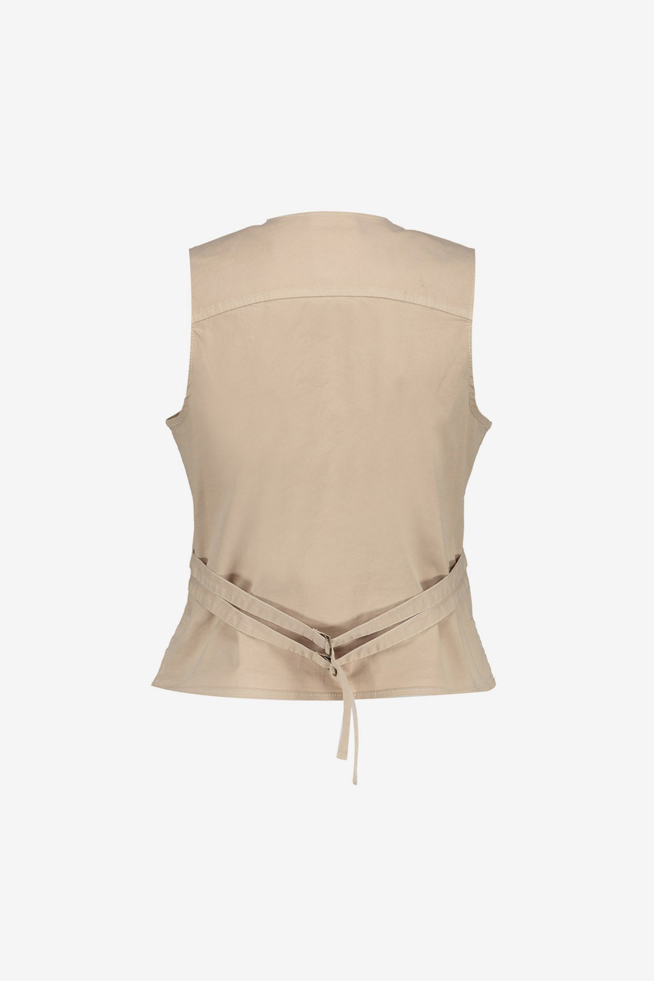 Geisha Sandfarbene Tailored-Weste
