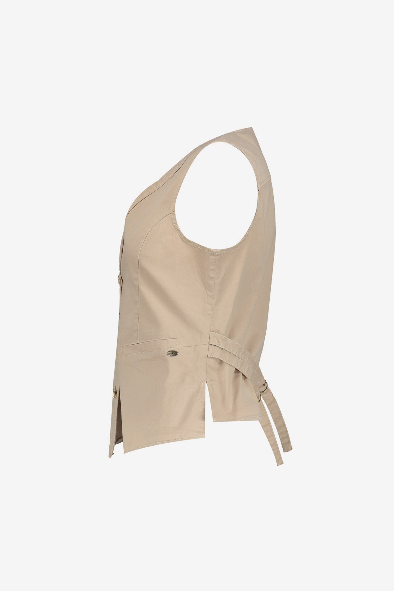 Geisha Sandfarbene Tailored-Weste