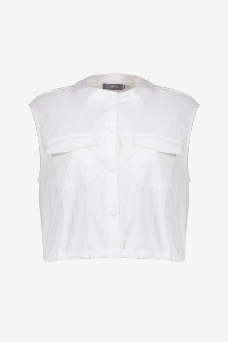 Geisha Ärmellose Parachute-Bluse