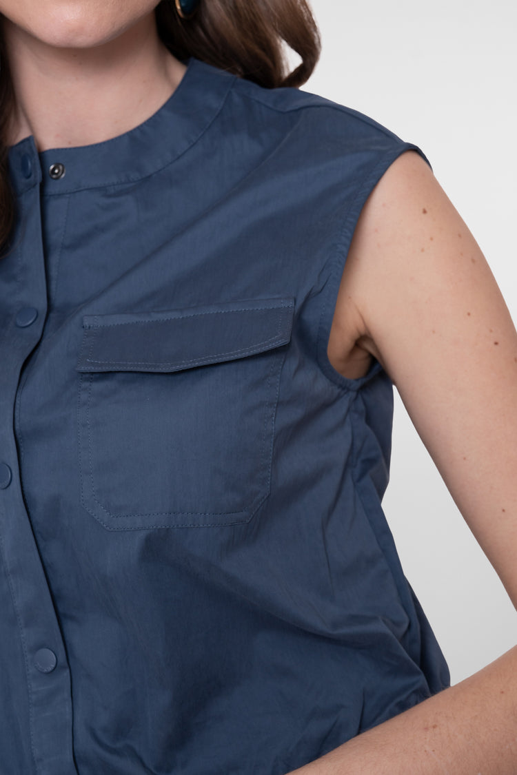 Geisha Ärmellose Parachute-Bluse