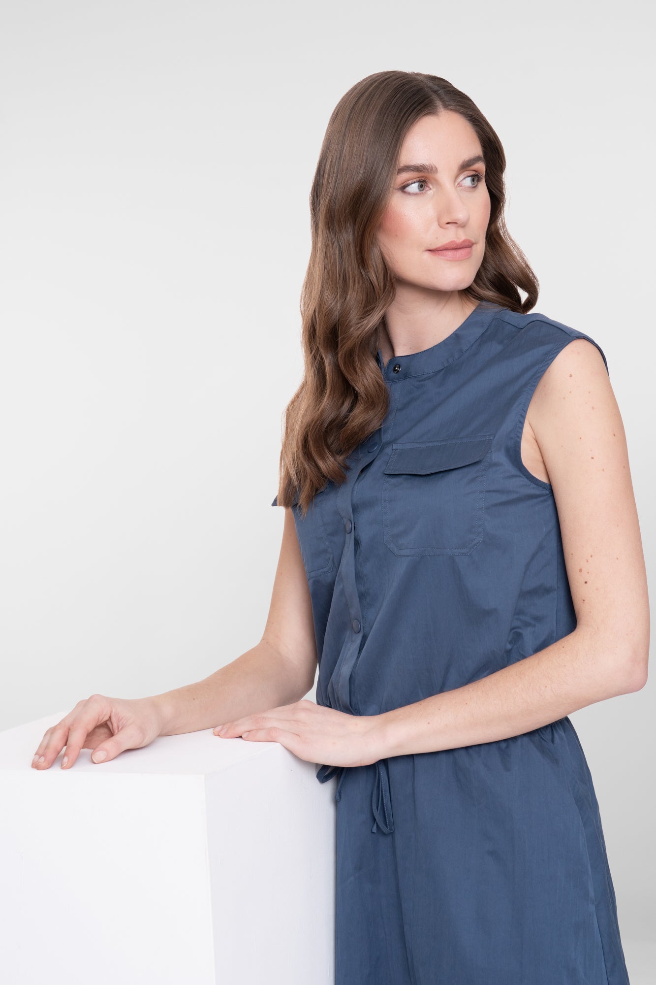 Geisha Ärmellose Parachute-Bluse