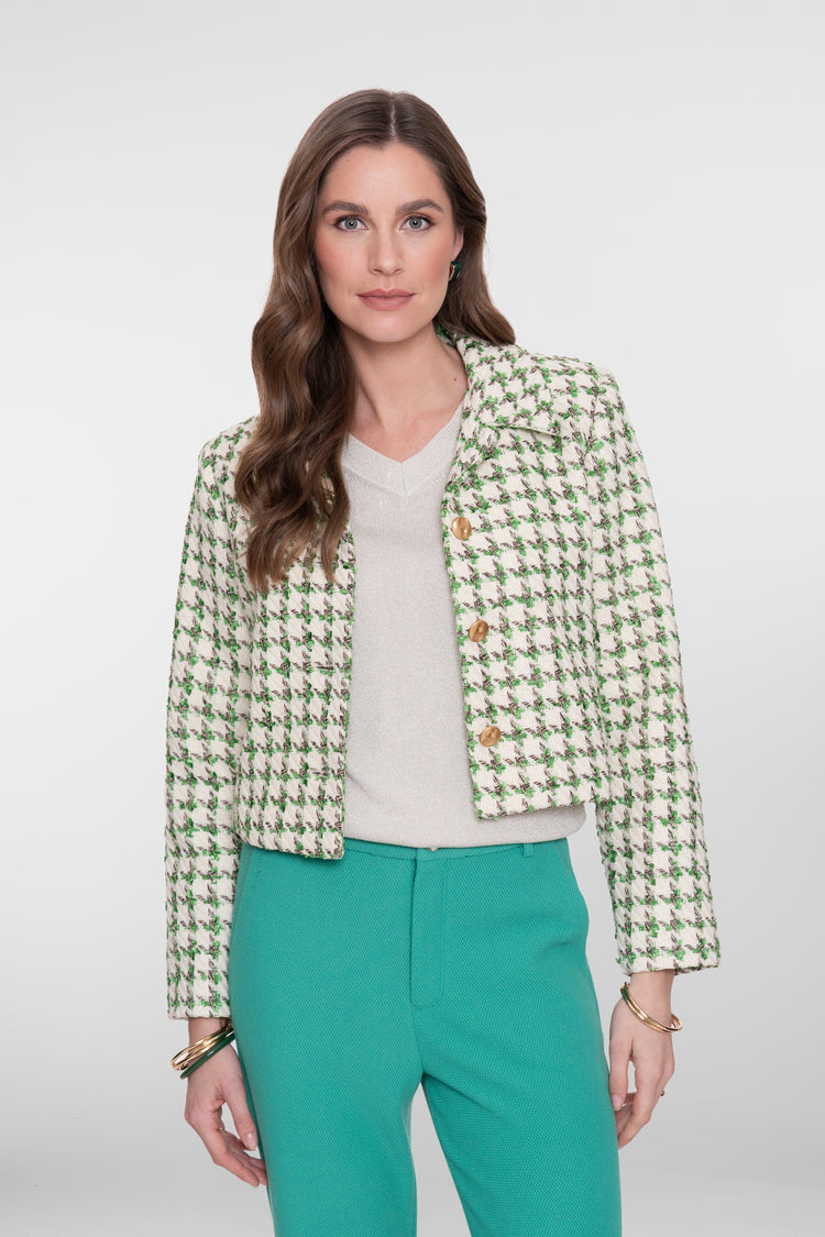 Geisha Tweedjacke mit goldenen Knöpfen