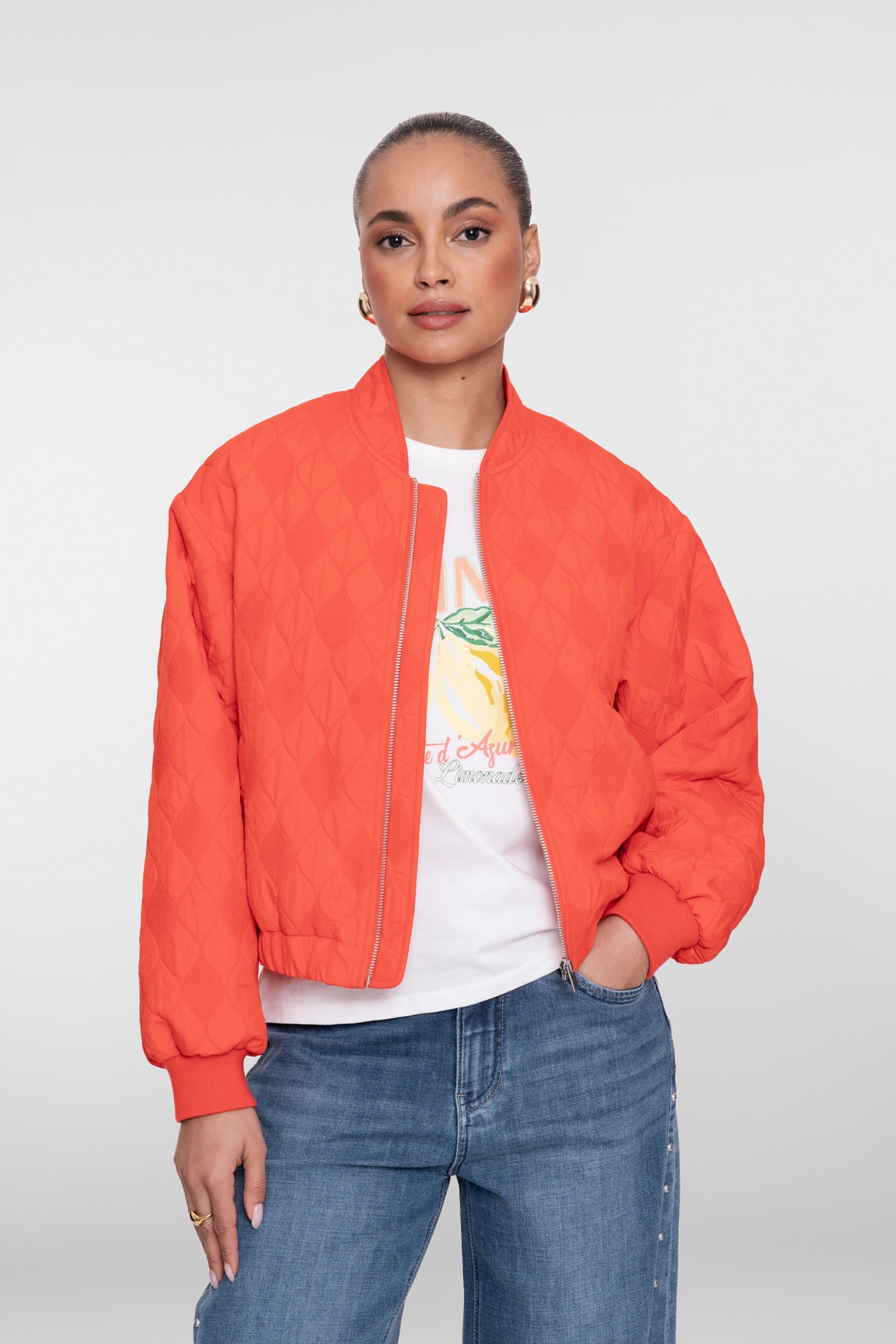 Geisha Gesteppte Jacke mit Reißverschluss