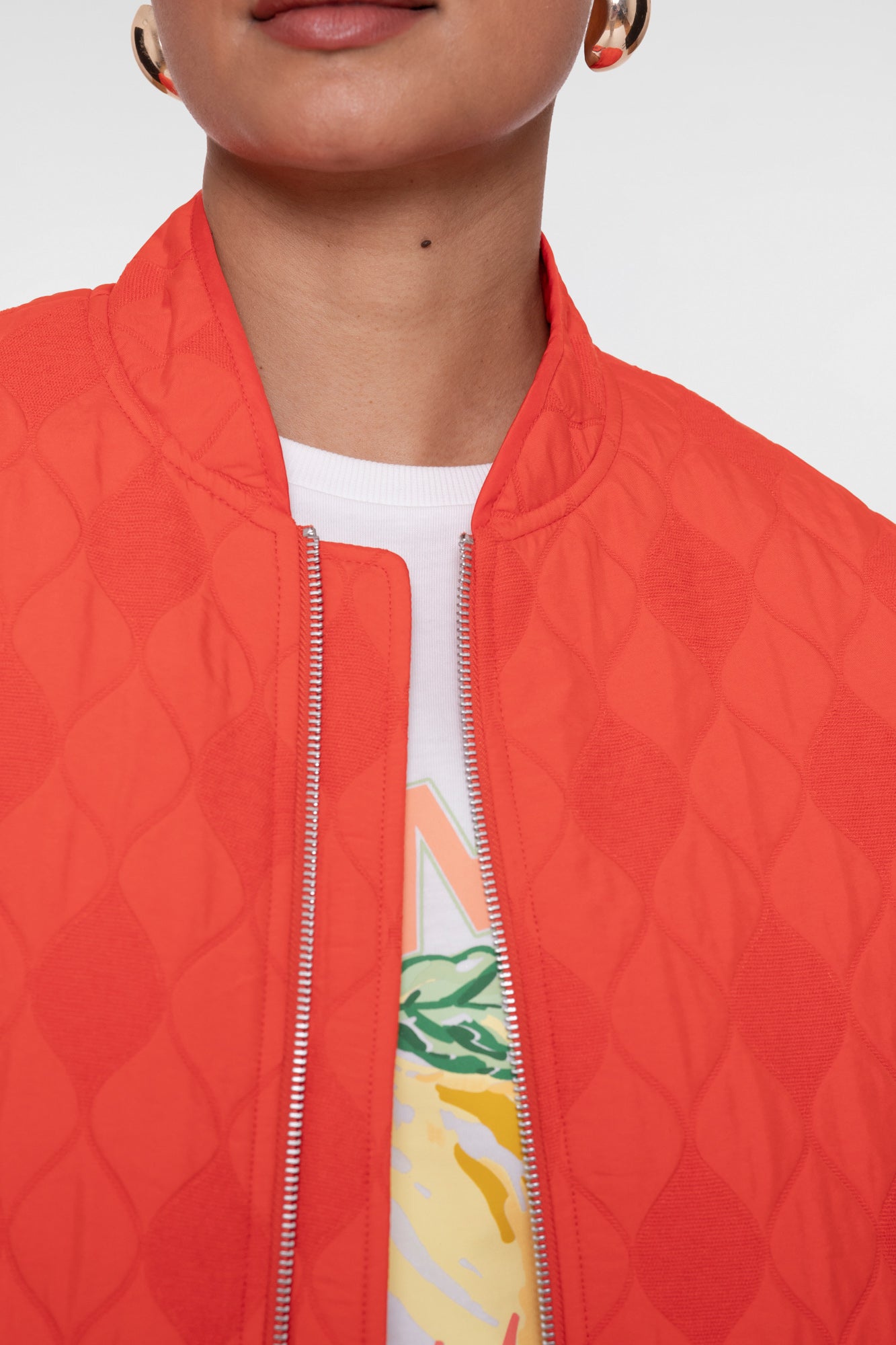 Geisha Gesteppte Jacke mit Reißverschluss