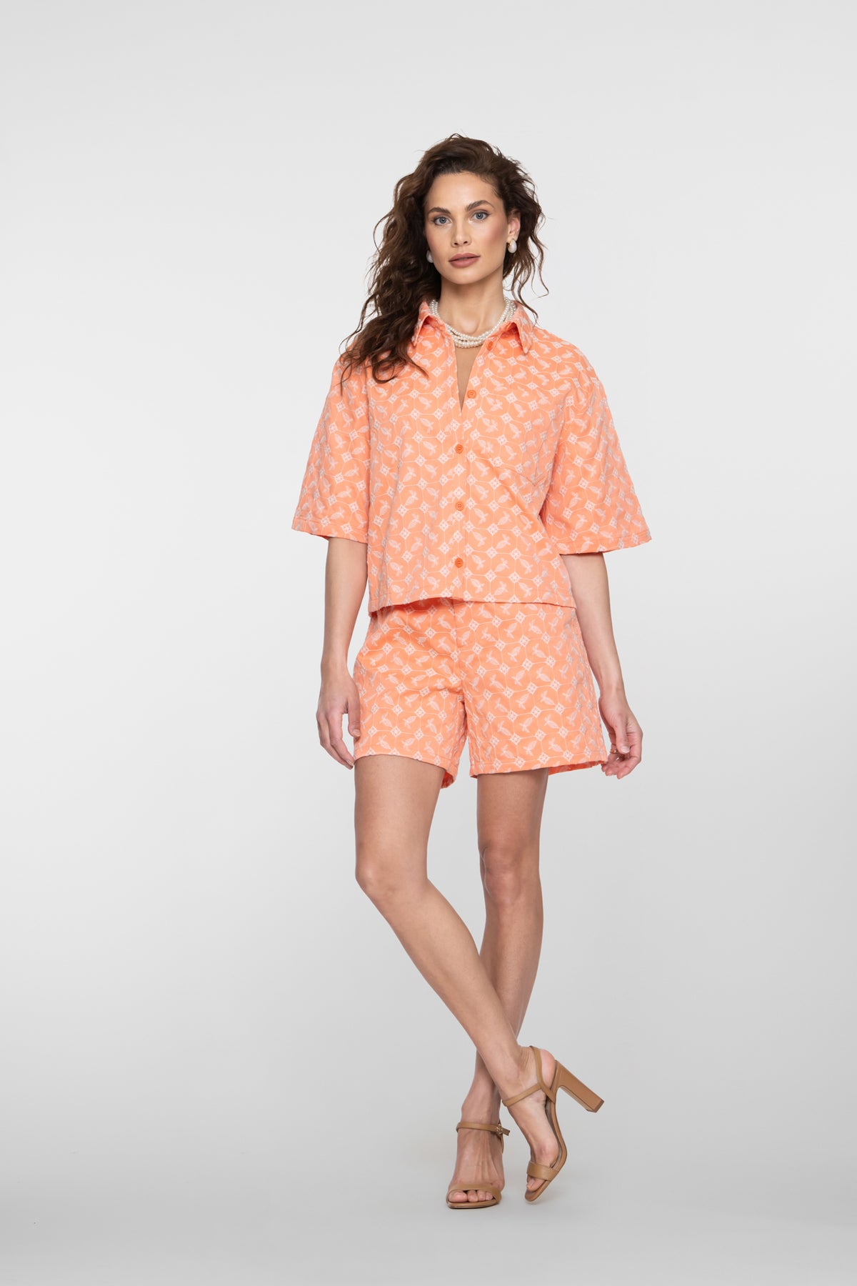 Geisha Stickerei-Bluse Co-Ord – Shop de look