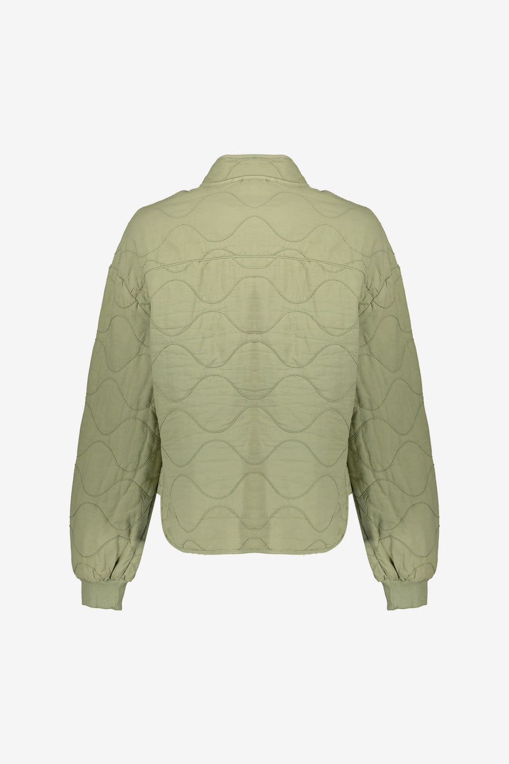 Geisha gesteppte Jacke mit Wellenmuster