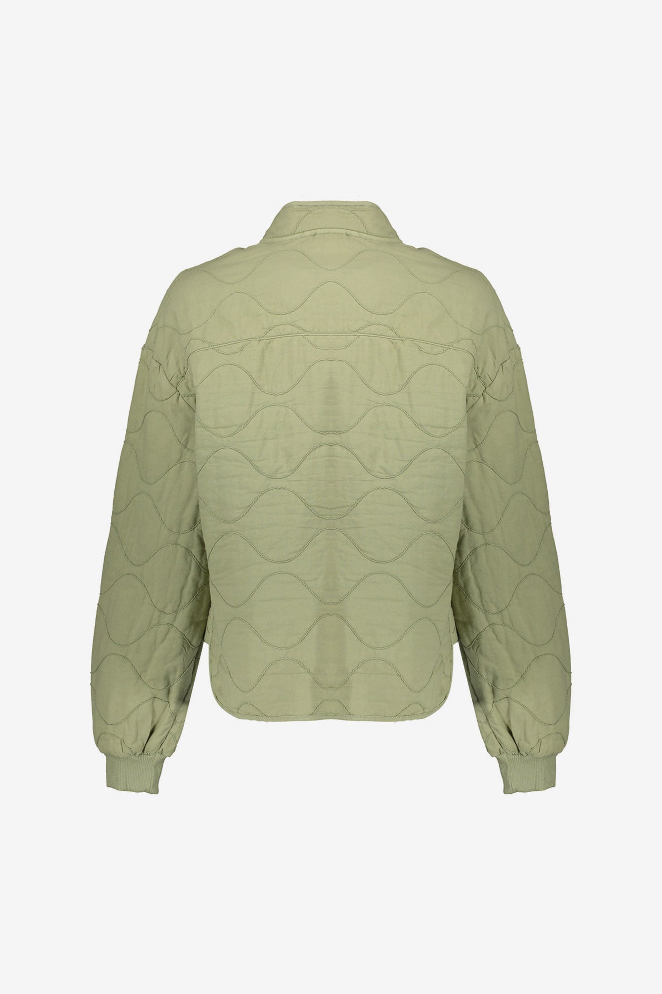 Geisha gesteppte Jacke mit Wellenmuster