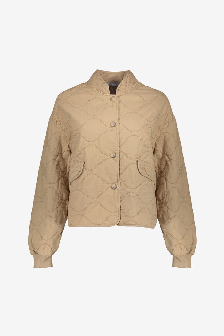 Geisha gesteppte Jacke mit Wellenmuster