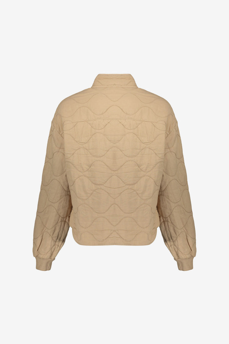 Geisha gesteppte Jacke mit Wellenmuster