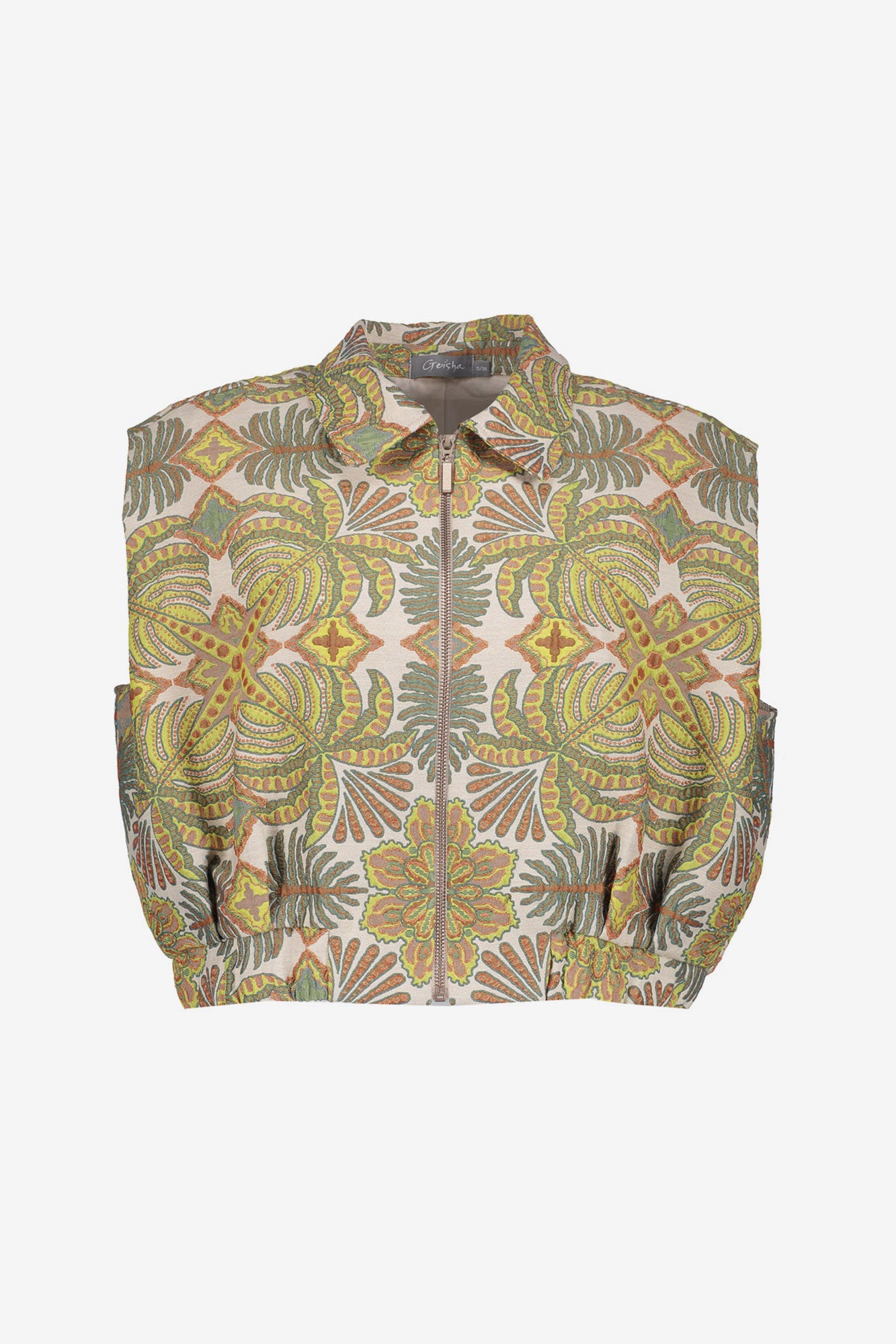 Geisha Ärmellose Jacke mit Naturprint