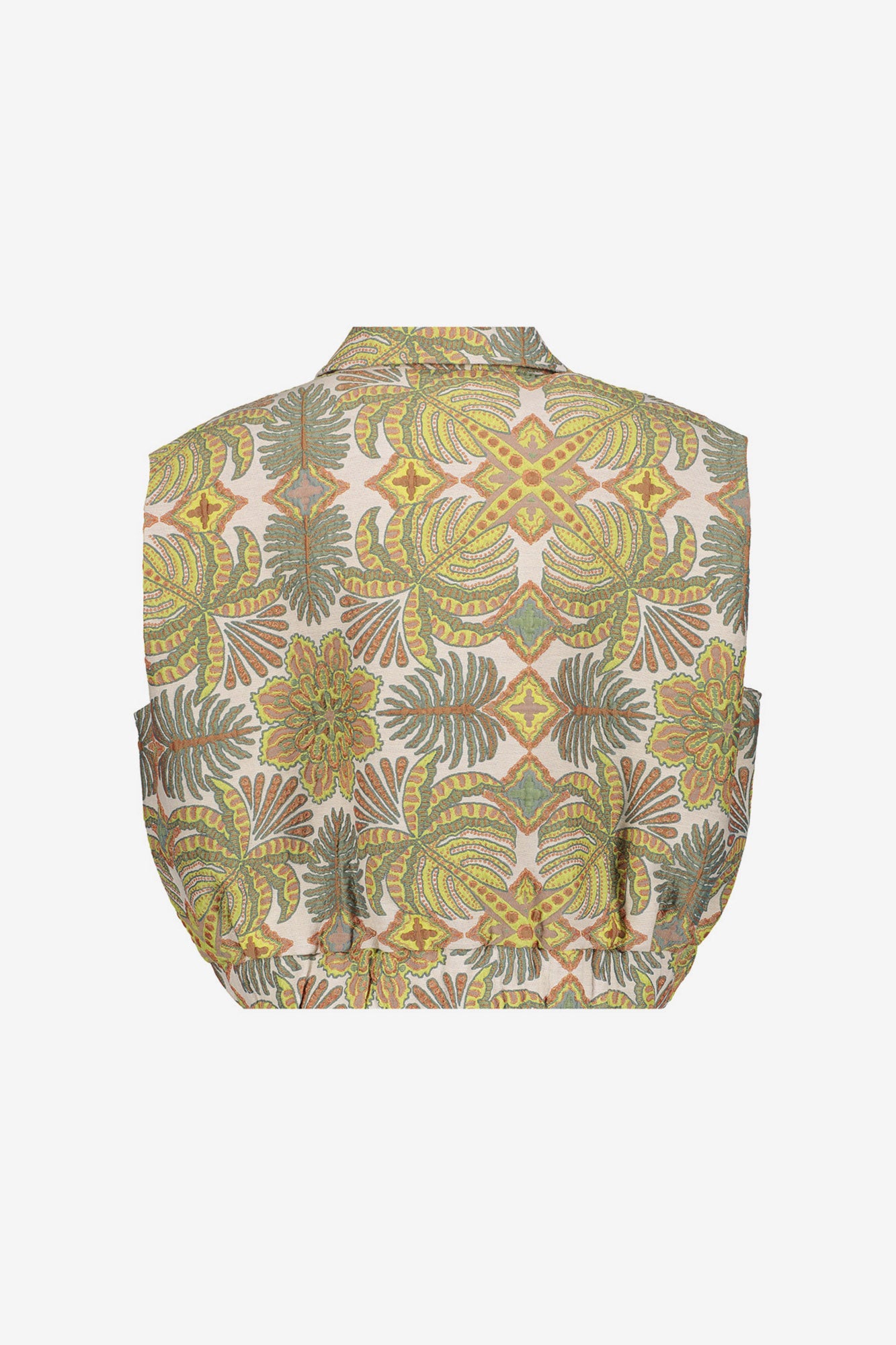 Geisha Ärmellose Jacke mit Naturprint