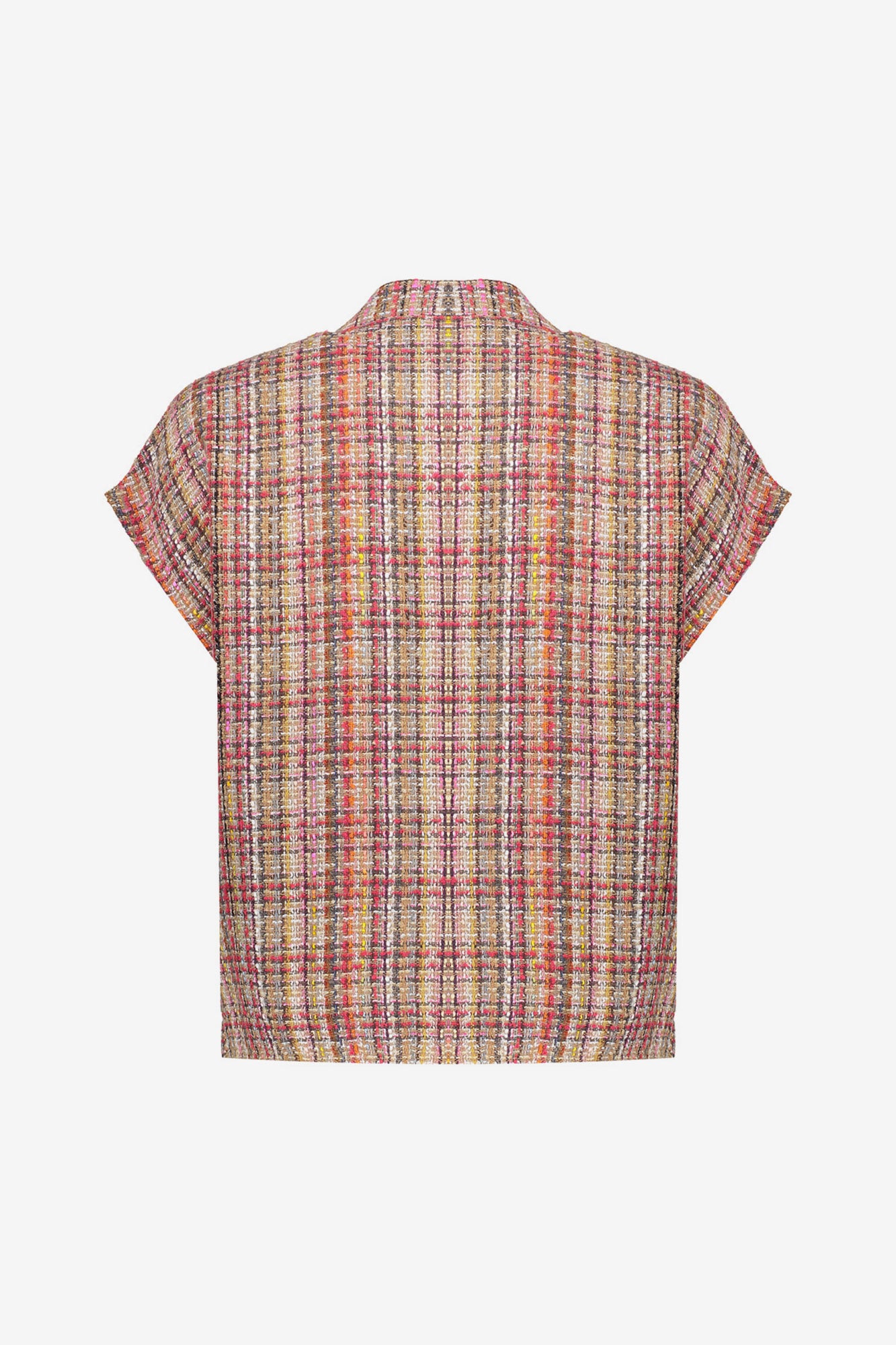 Geisha Tweed-Weste mit farbiger Struktur und Lurex