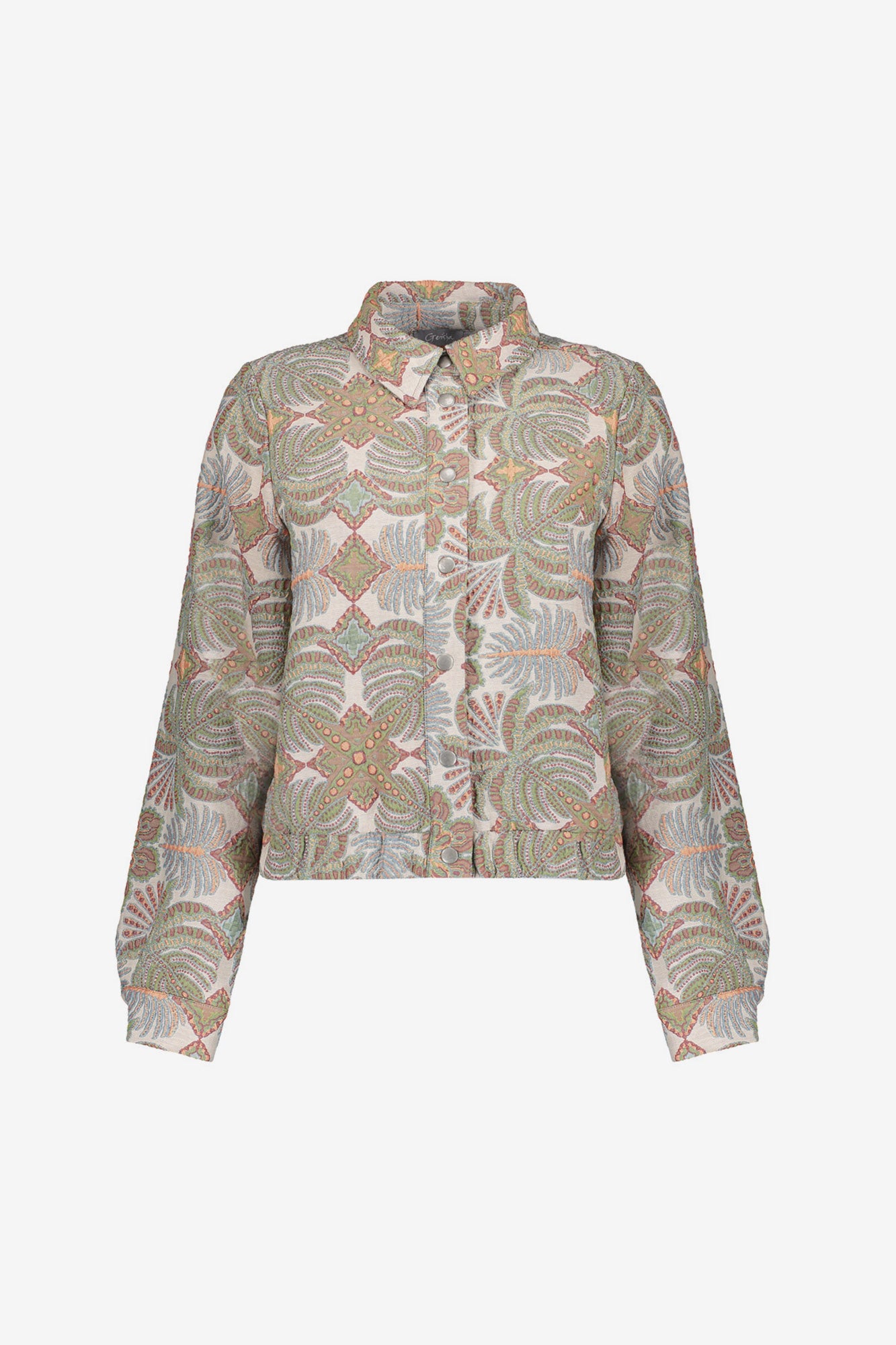 Geisha Jacke mit botanischem Print