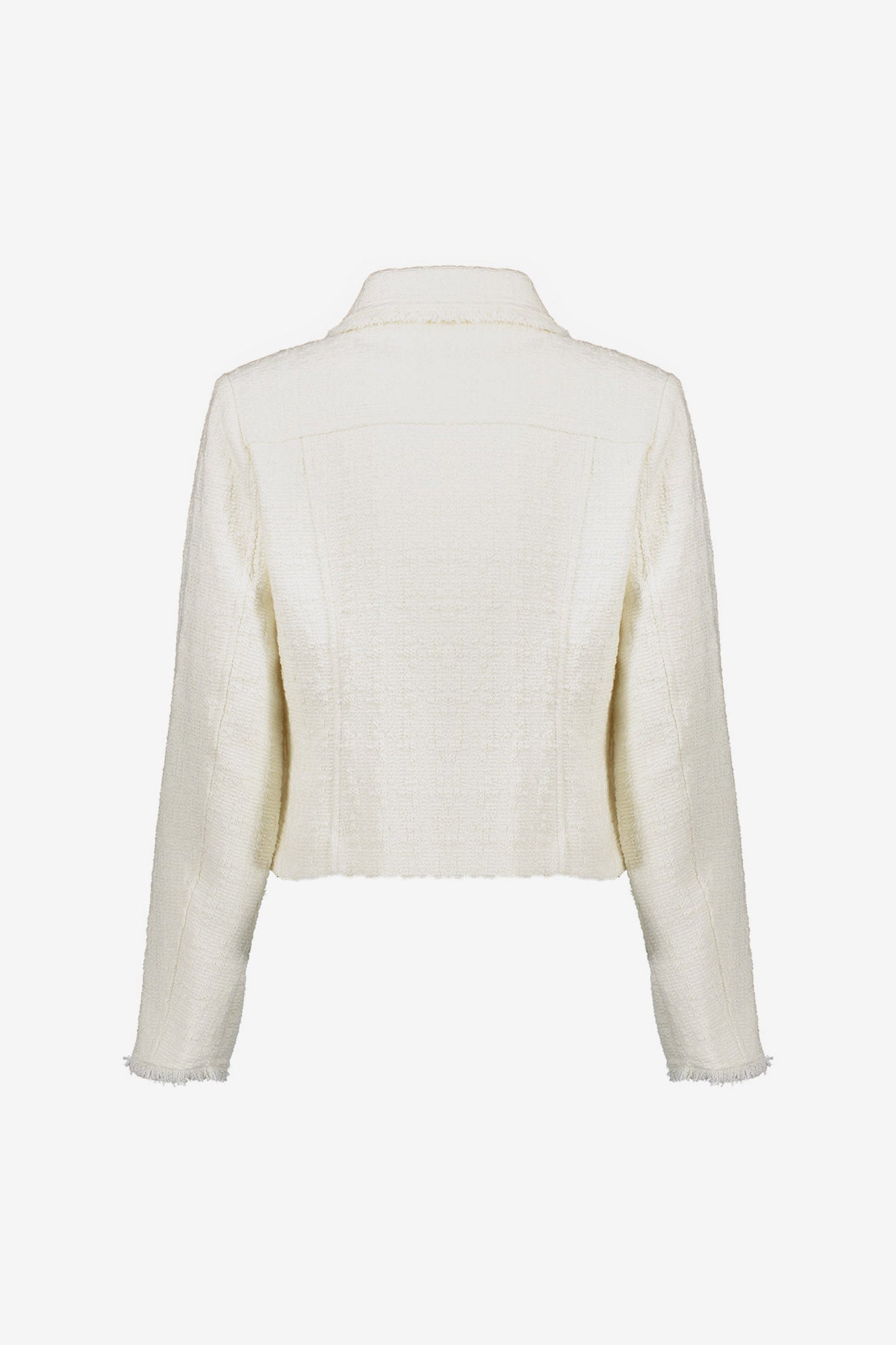 Kurzer strukturierter Geisha-Blazer mit Zierknöpfen