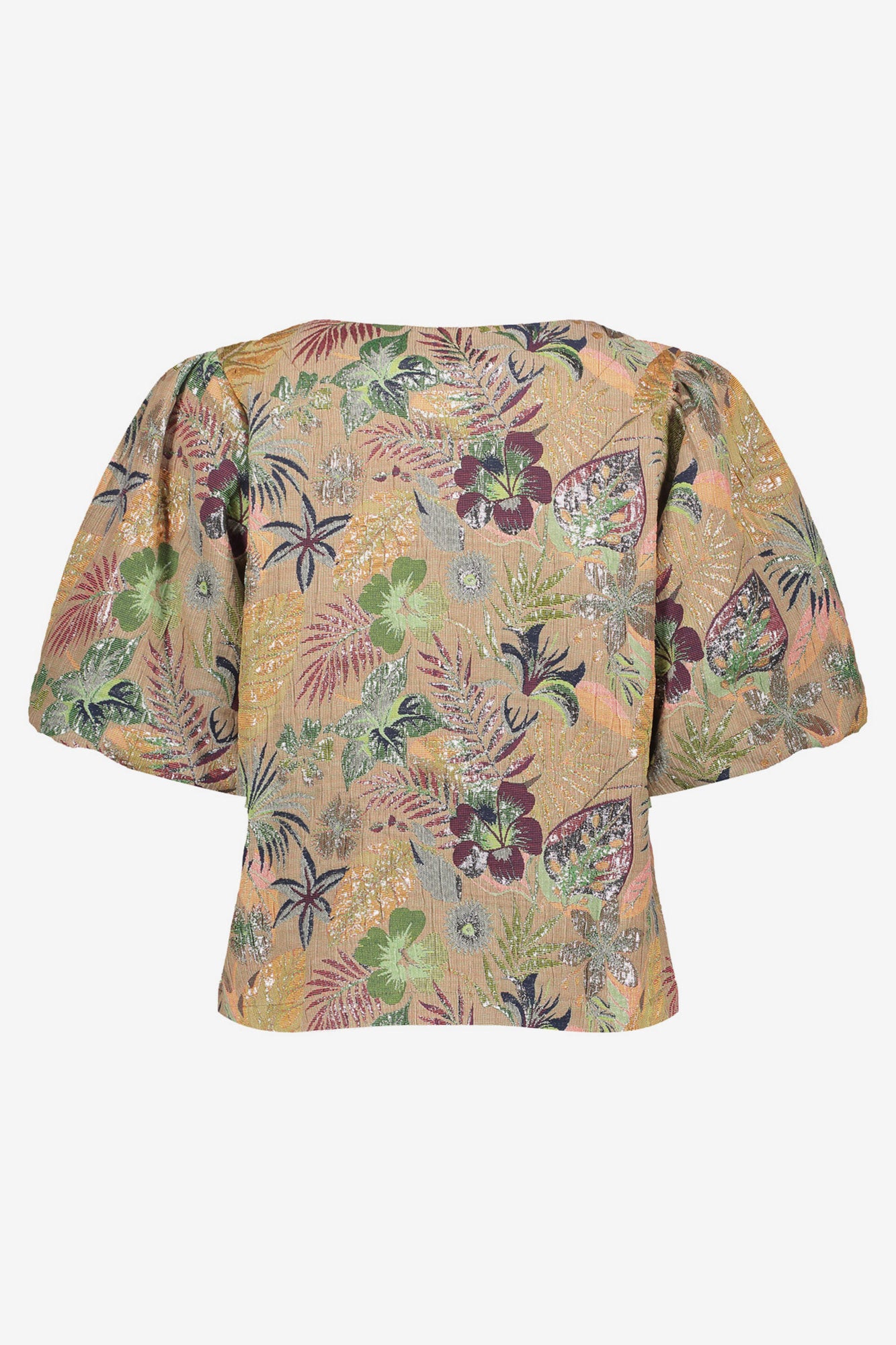 Geisha Bluse mit Schleifen und Lurex