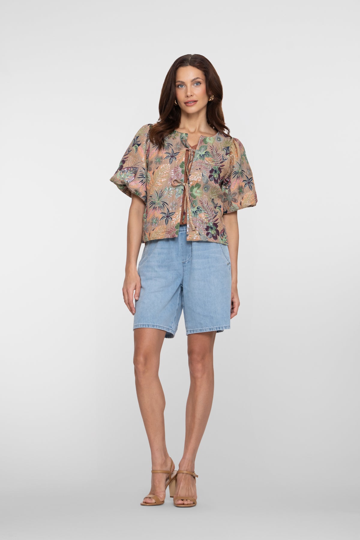 Geisha Shorts mit elastischem Bund und Loose Fit – Shop de look