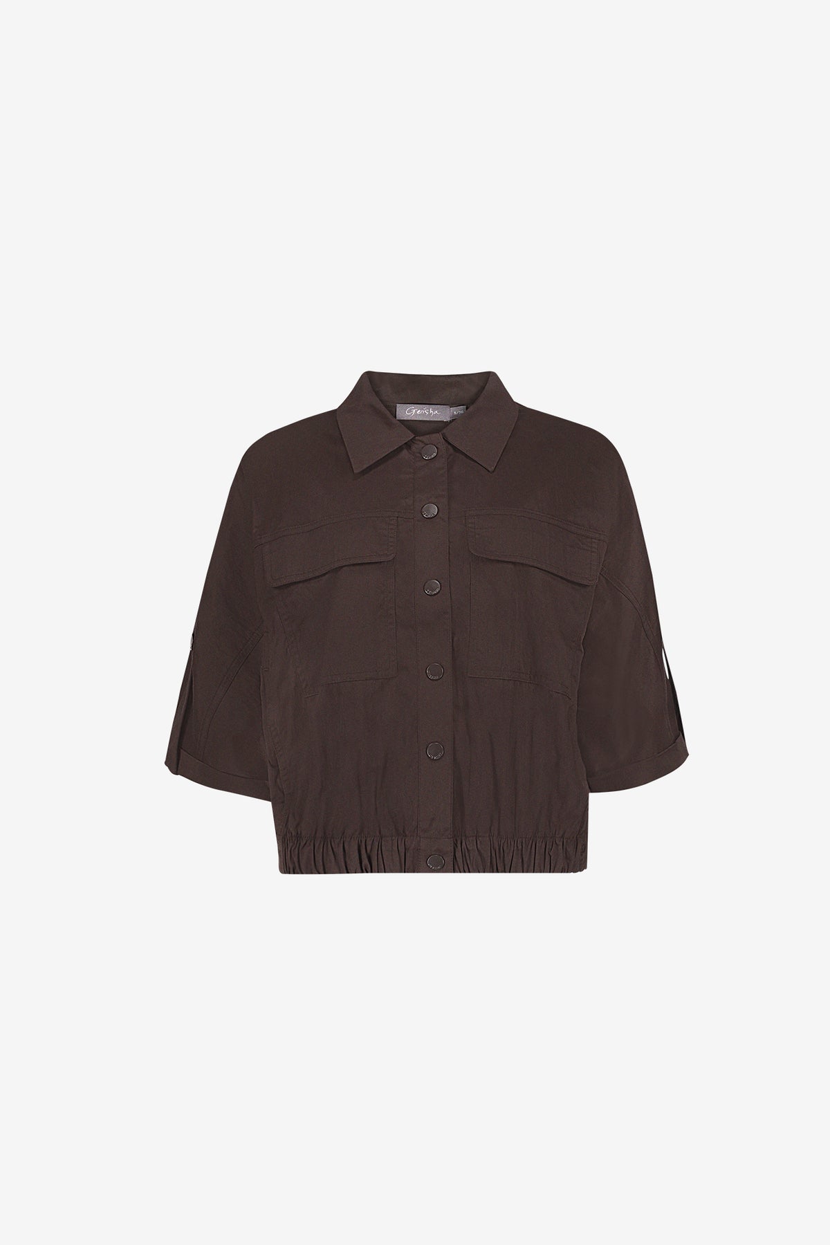 Geisha kurze Jacke mit Utility-Details und lockerer Passform