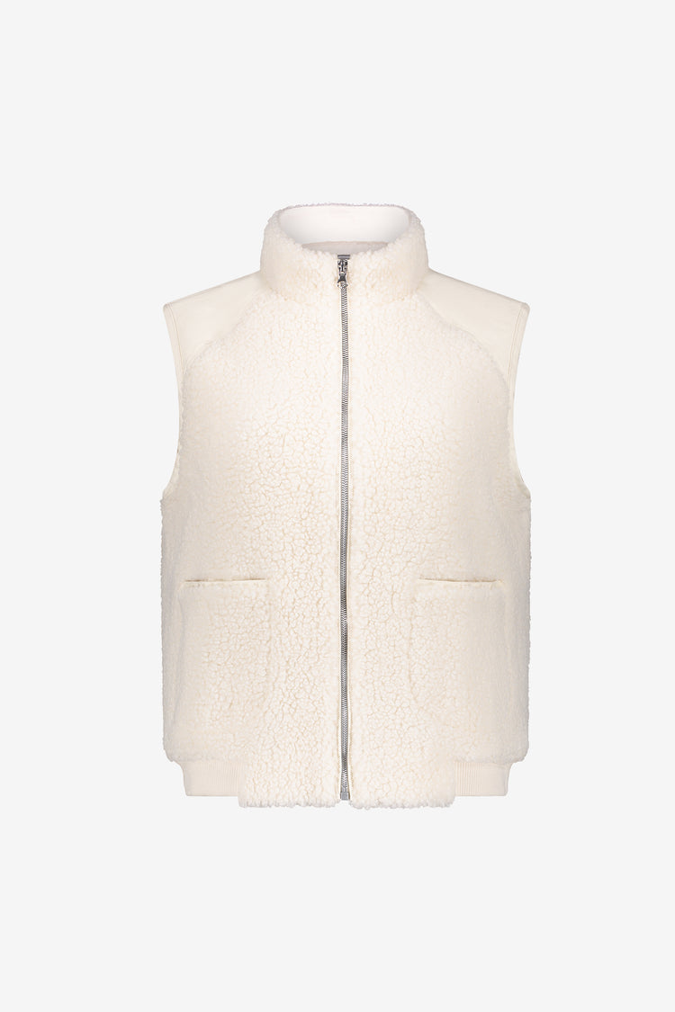 Geisha Teddy-Bodywarmer mit Stehkragen