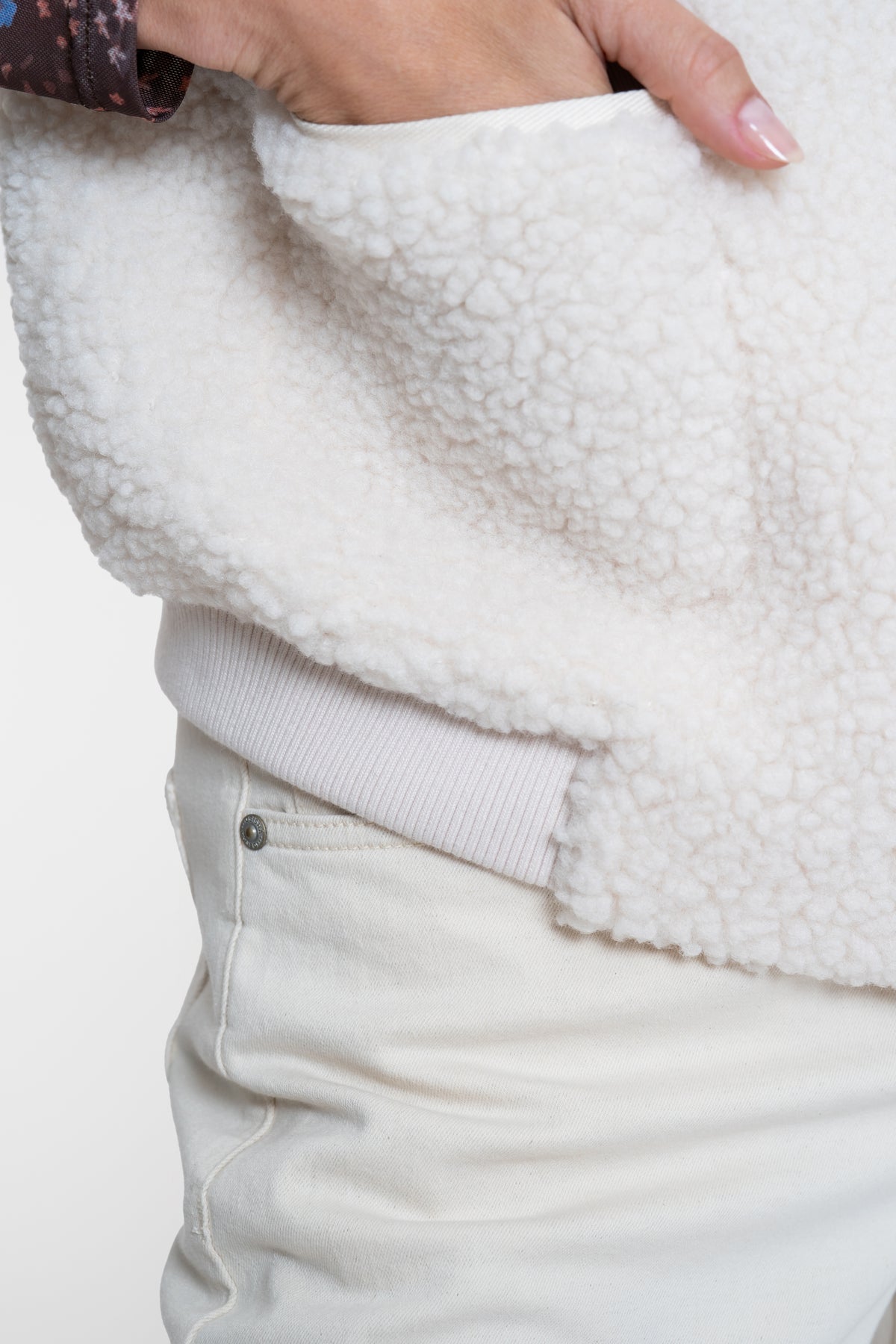 Geisha Teddy-Bodywarmer mit Stehkragen