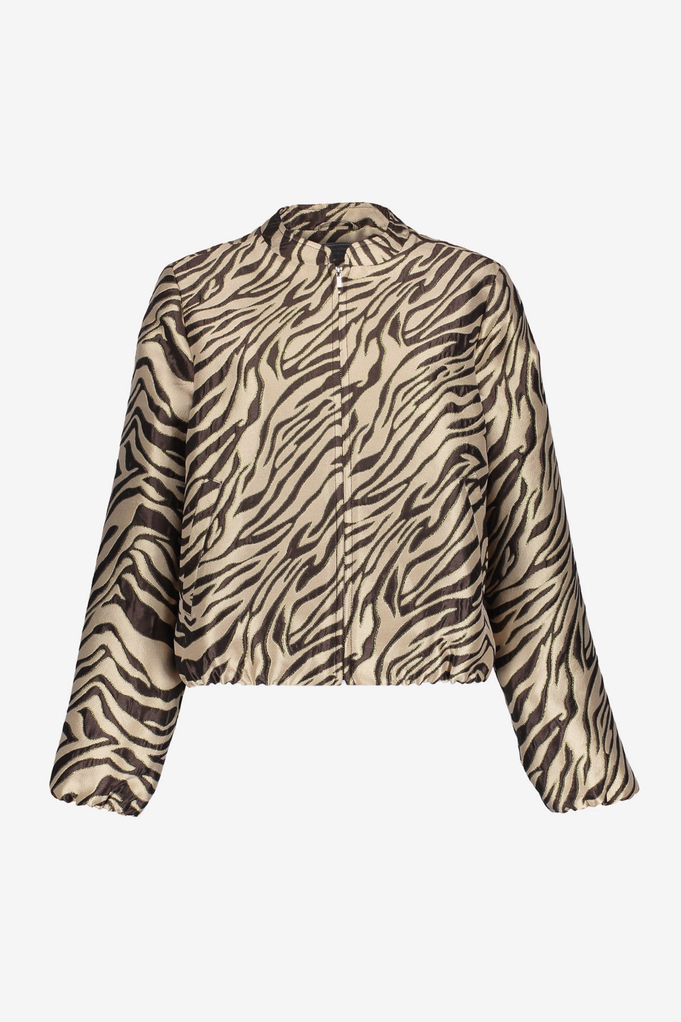 Geisha Jacke mit Jacquard-Zebramuster und glänzenden Lurexdetails